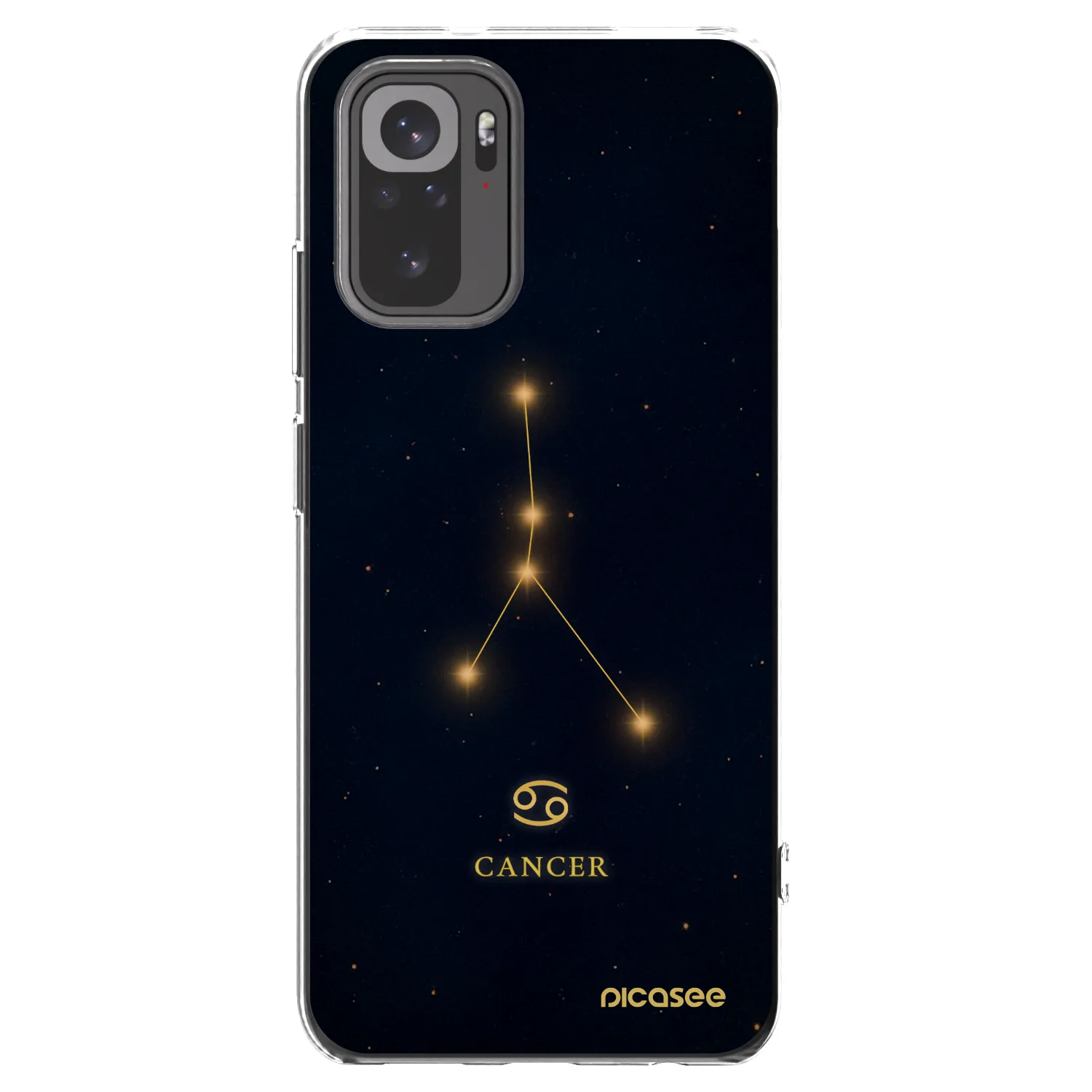 Picasee átlátszó szilikon tok az alábbi mobiltelefonokra Xiaomi Redmi Note 10S - CANCER