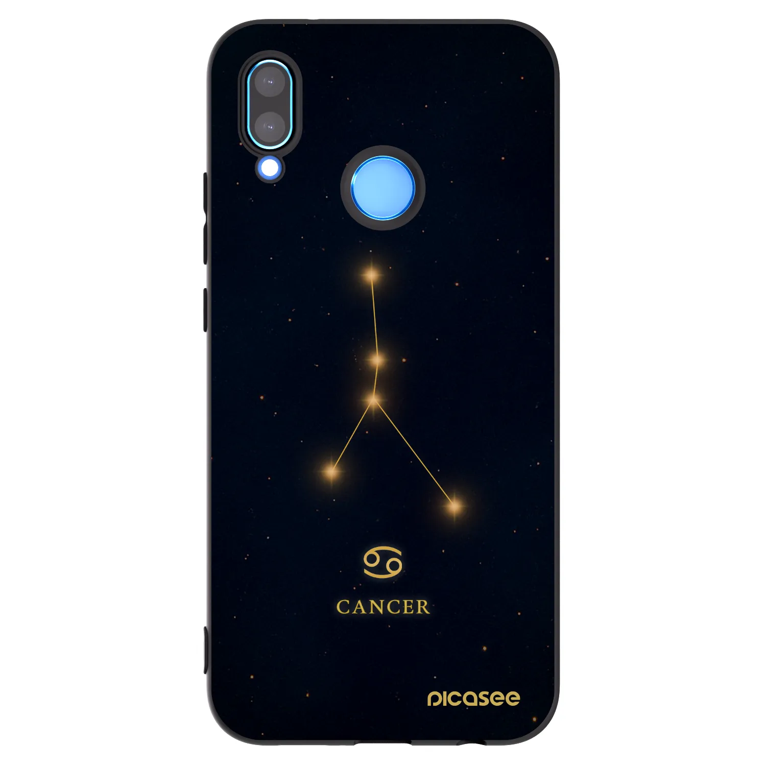 Picasee fekete szilikon tok az alábbi mobiltelefonokra Huawei Mate 40 Pro - CANCER