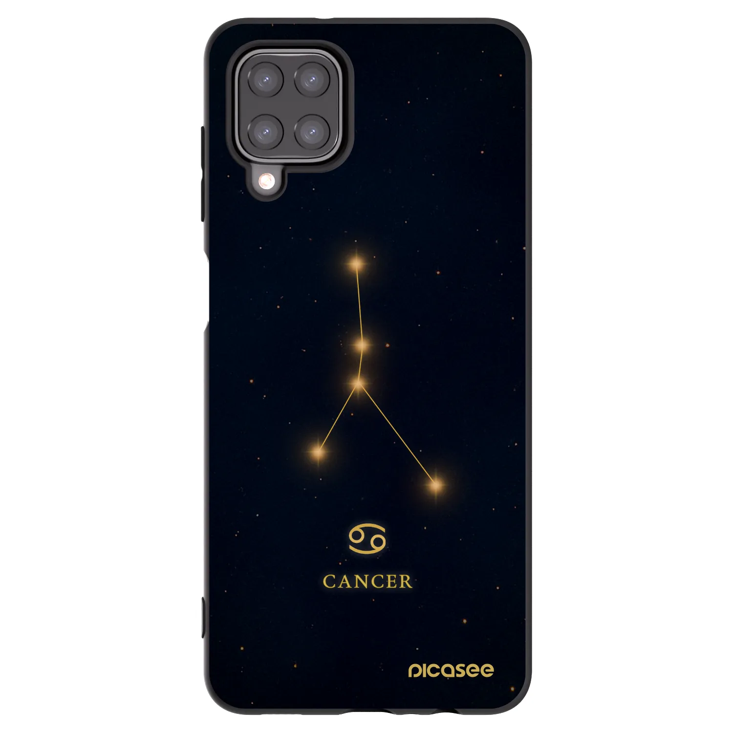 Picasee fekete szilikon tok az alábbi mobiltelefonokra Samsung Galaxy M12 M127F - CANCER