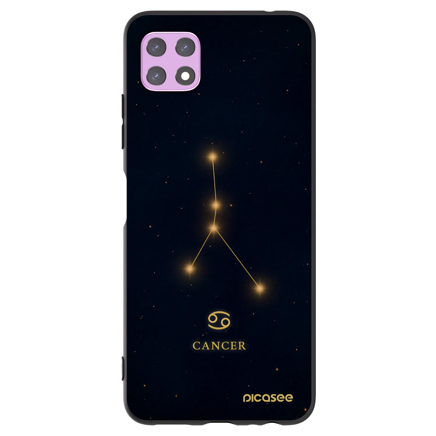 Picasee fekete szilikon tok az alábbi mobiltelefonokra Samsung Galaxy A22 A226B 5G - CANCER