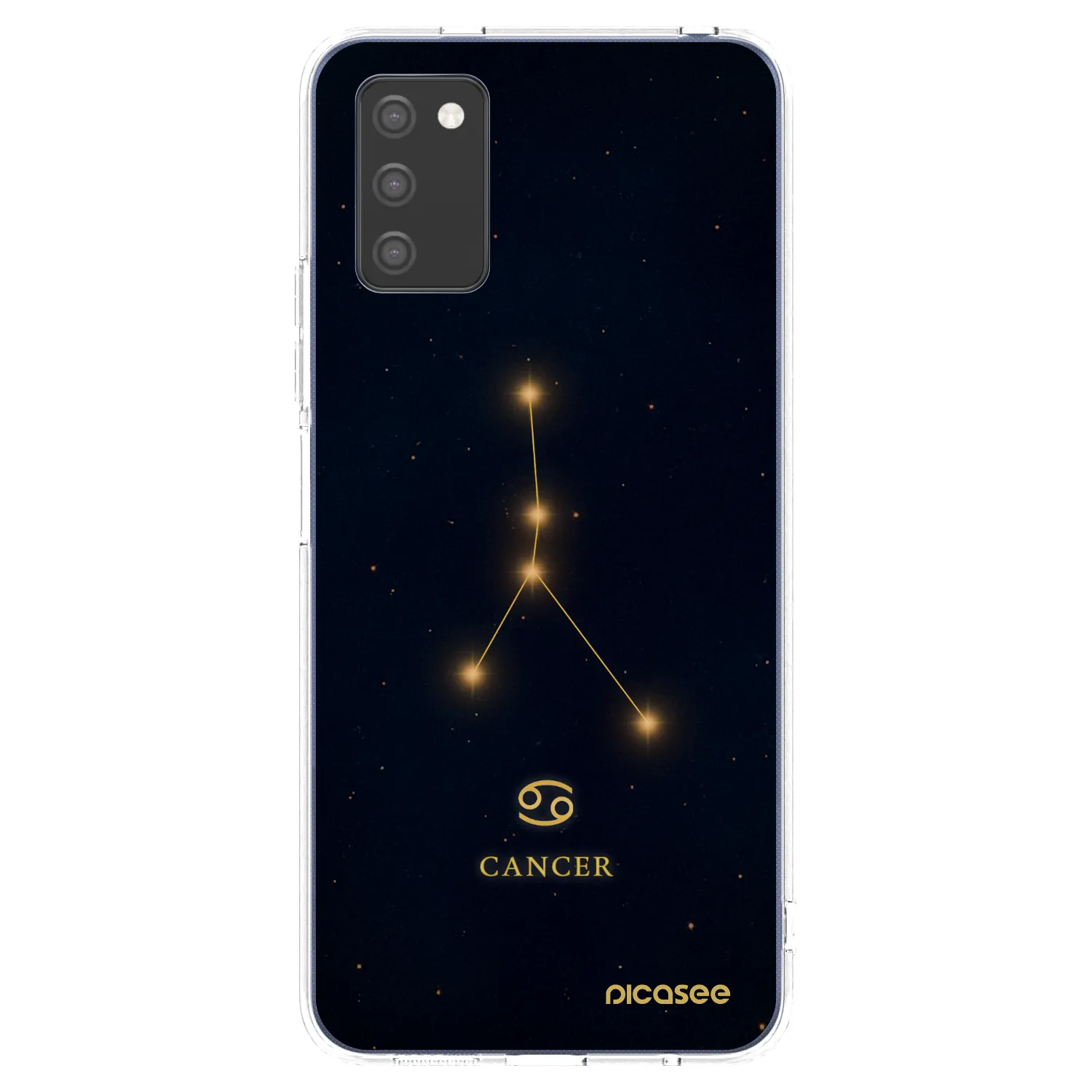 Picasee átlátszó szilikon tok az alábbi mobiltelefonokra Samsung Galaxy A03s A037G - CANCER
