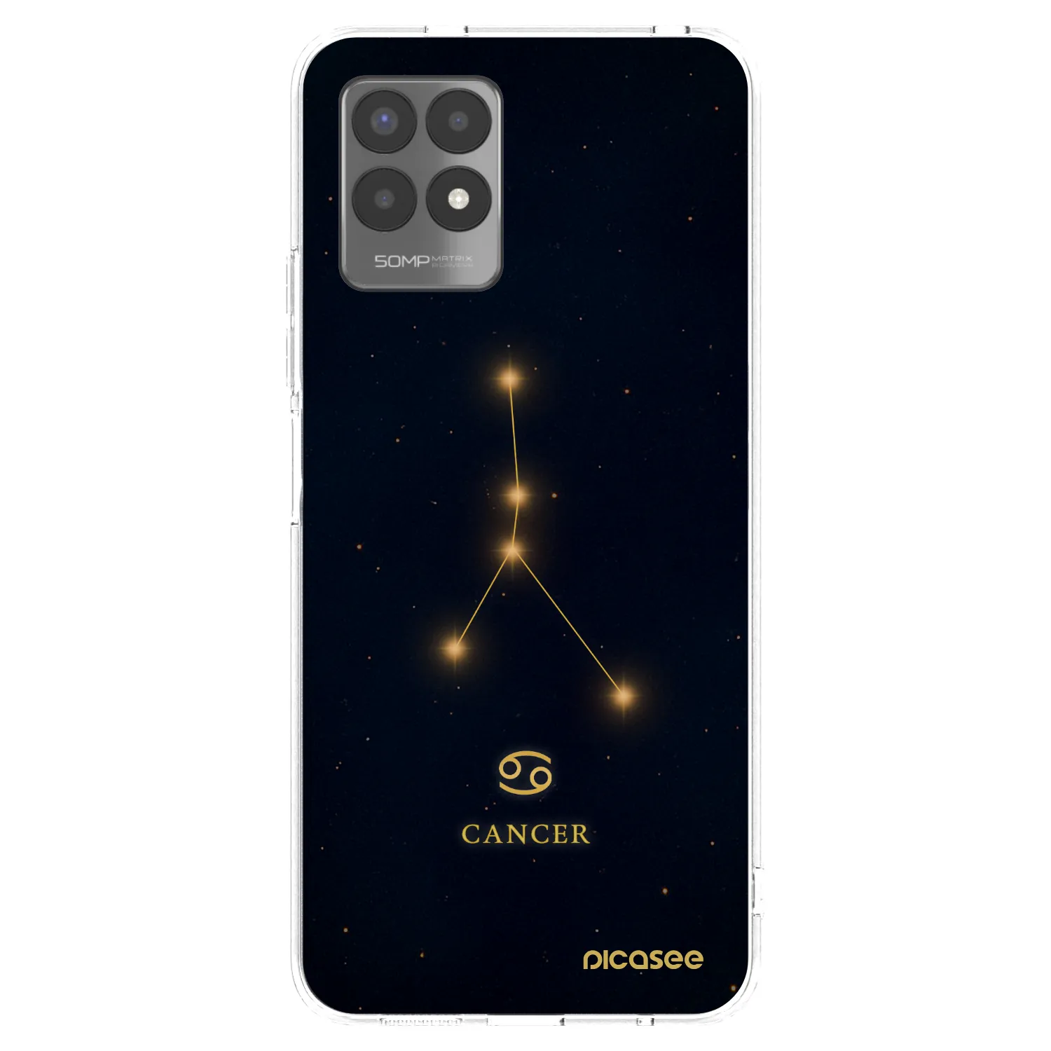 Picasee átlátszó szilikon tok az alábbi mobiltelefonokra Realme 8i - CANCER