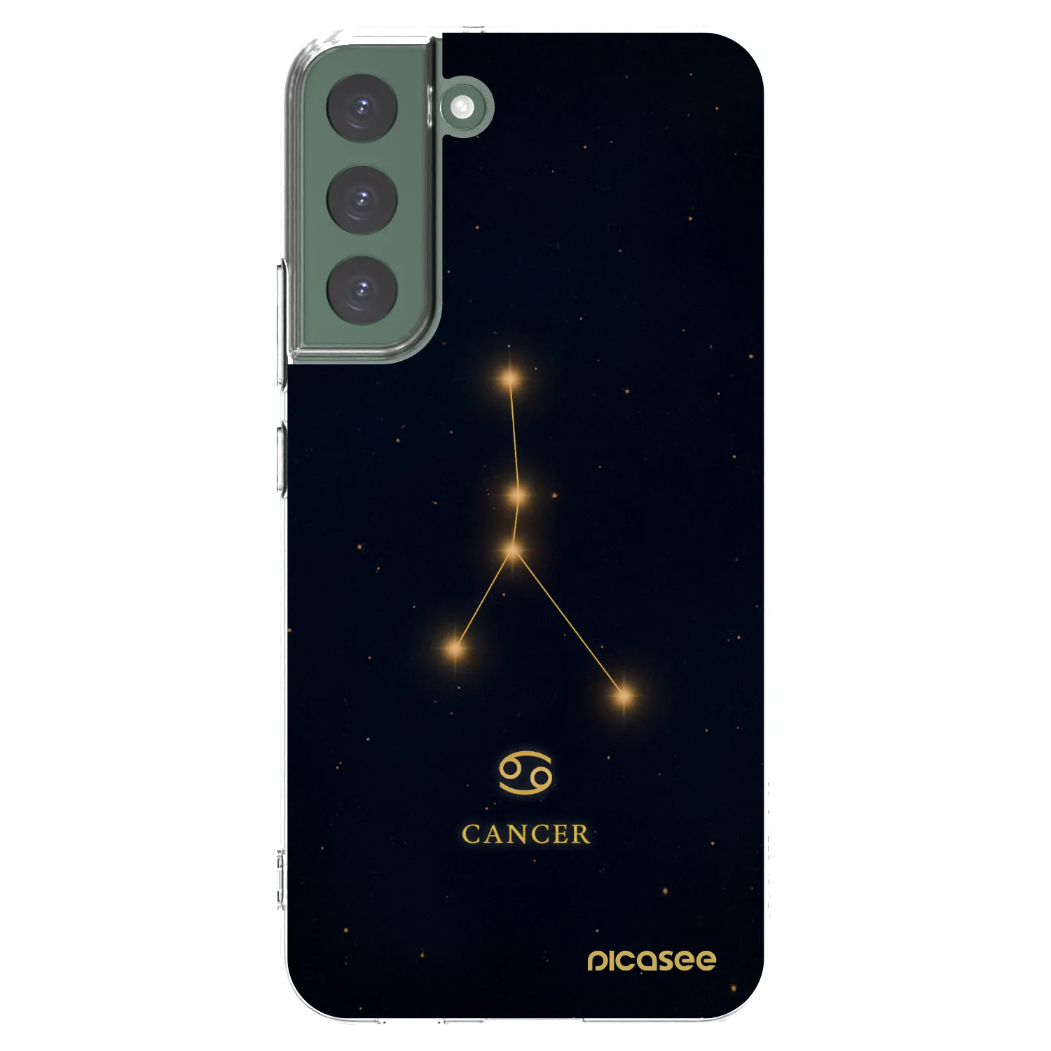 Picasee átlátszó szilikon tok az alábbi mobiltelefonokra Samsung Galaxy S22+ 5G - CANCER
