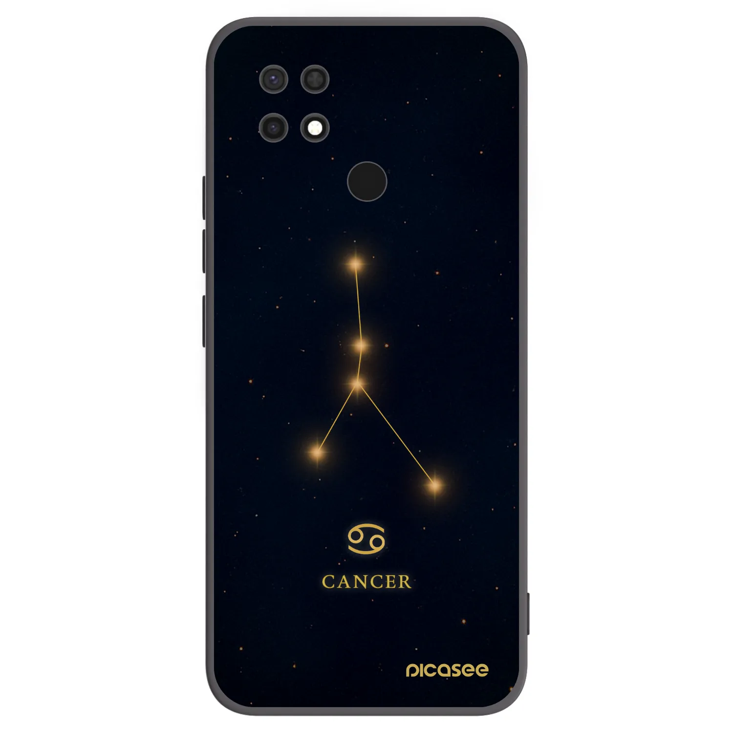 Picasee fekete szilikon tok az alábbi mobiltelefonokra Xiaomi Redmi 10C - CANCER