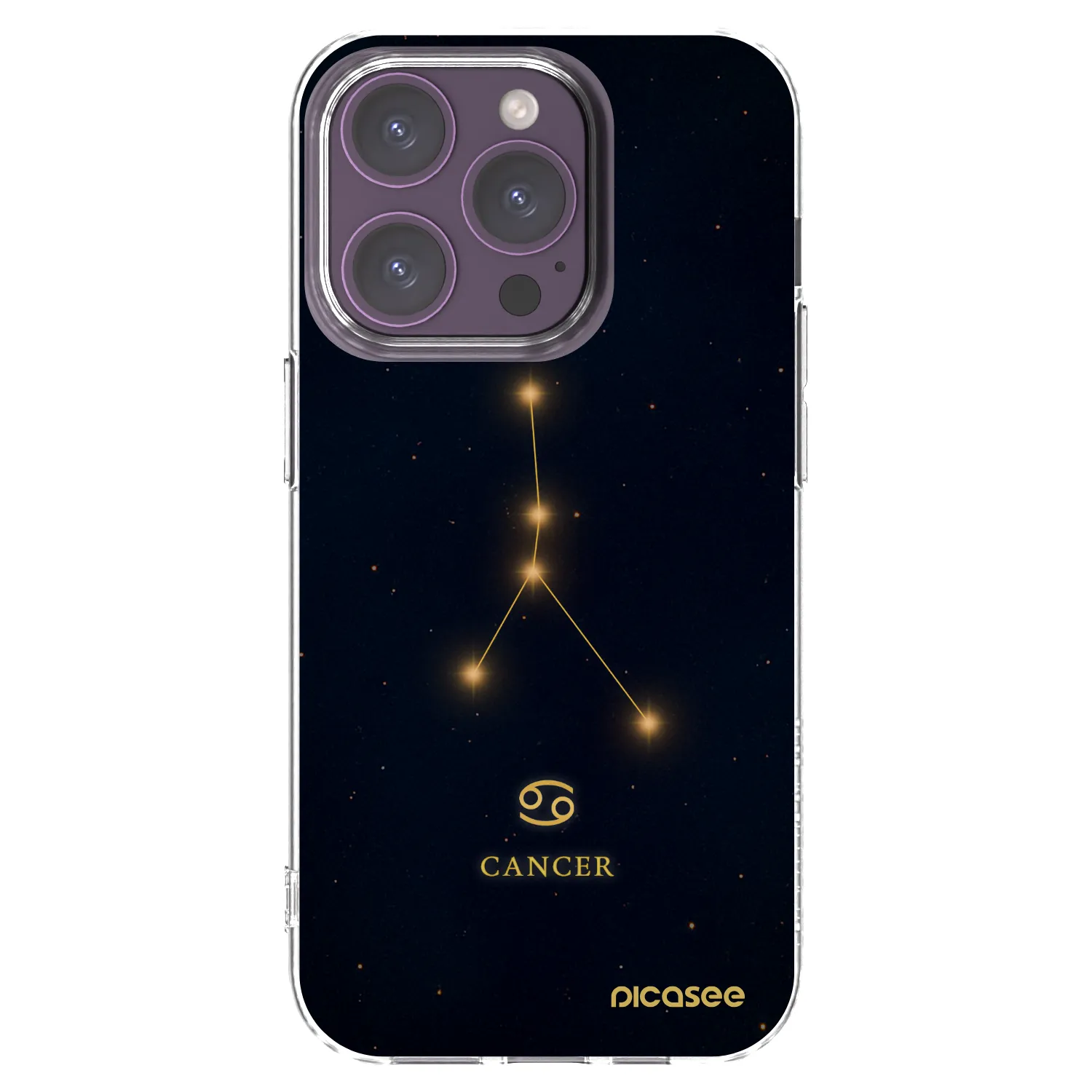 Picasee átlátszó szilikon tok az alábbi mobiltelefonokra Apple iPhone 14 Pro - CANCER