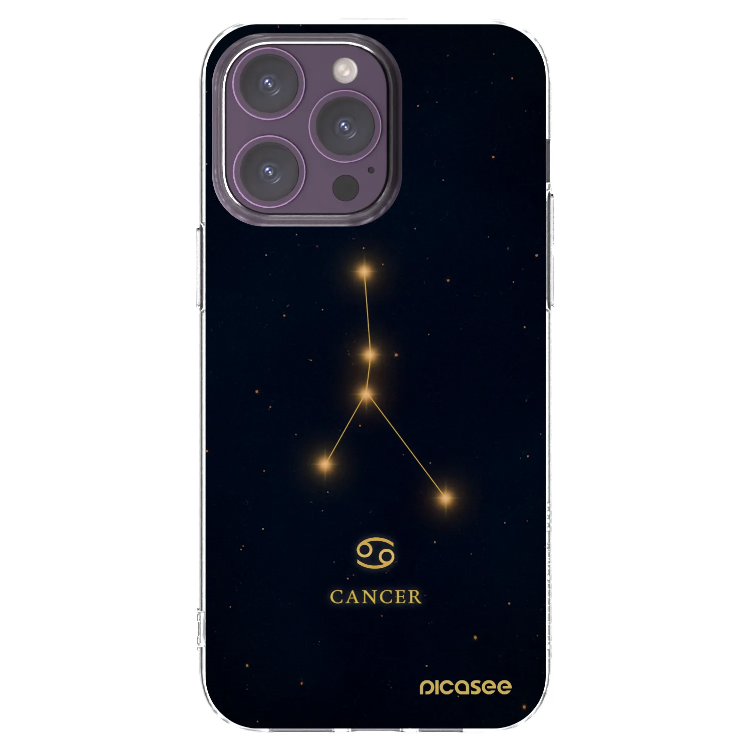 Picasee átlátszó szilikon tok az alábbi mobiltelefonokra Apple iPhone 14 Pro Max - CANCER