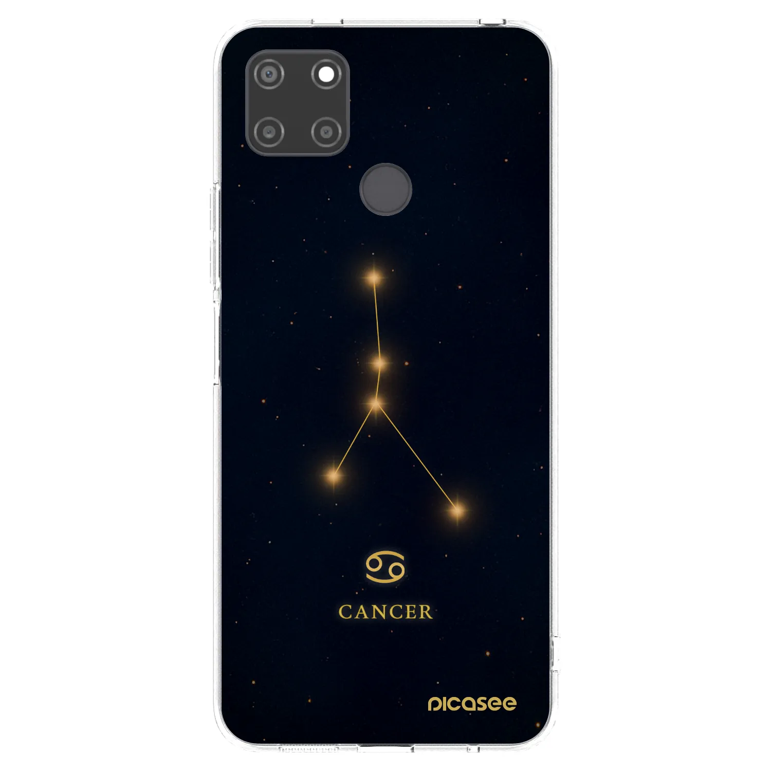 Picasee átlátszó szilikon tok az alábbi mobiltelefonokra Realme C21Y - CANCER
