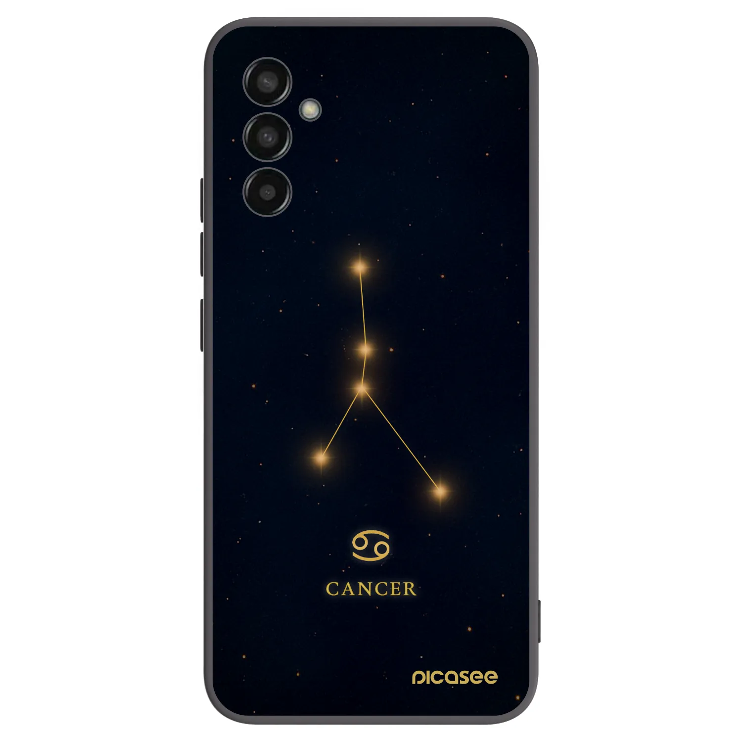 Picasee fekete szilikon tok az alábbi mobiltelefonokra Samsung Galaxy M13 M135F - CANCER