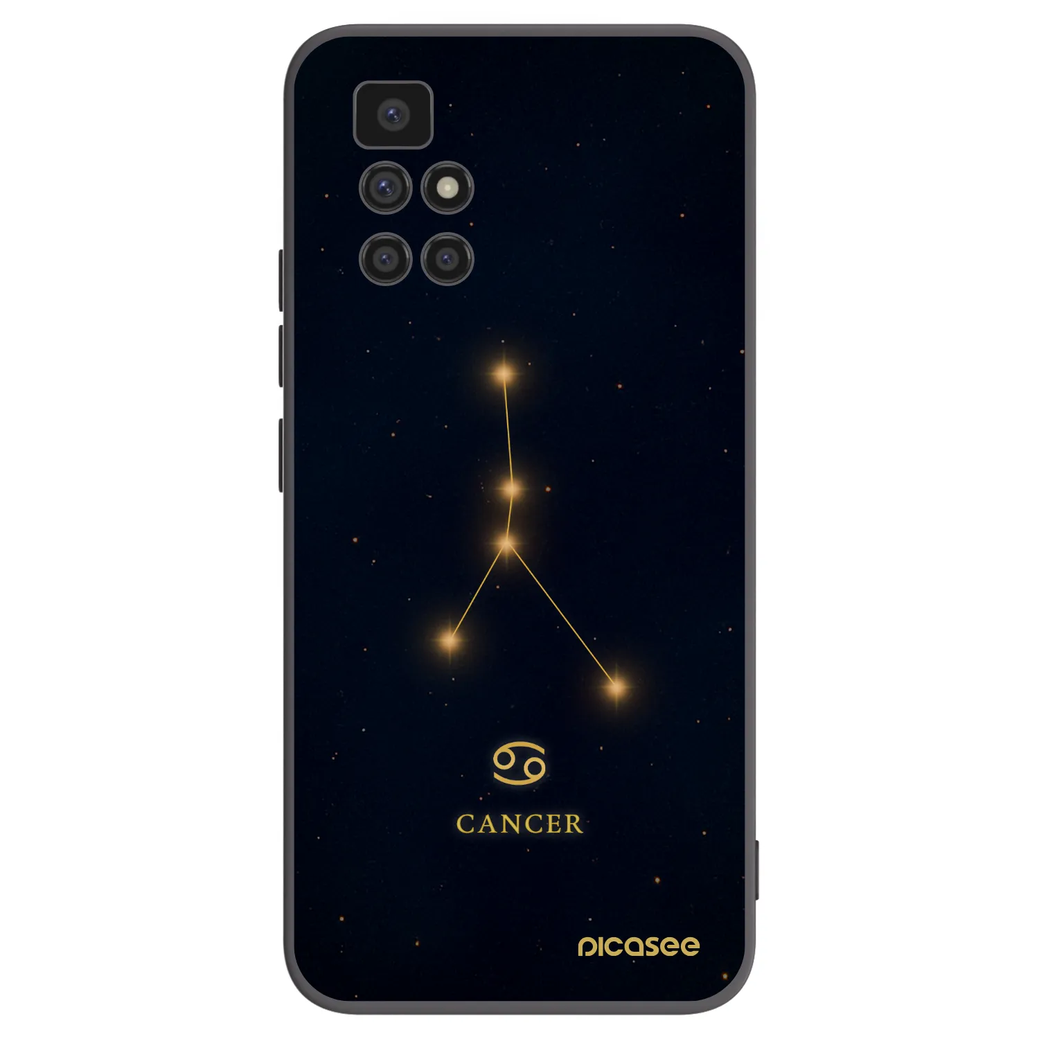 Picasee fekete szilikon tok az alábbi mobiltelefonokra Xiaomi Redmi 10 (2022) - CANCER