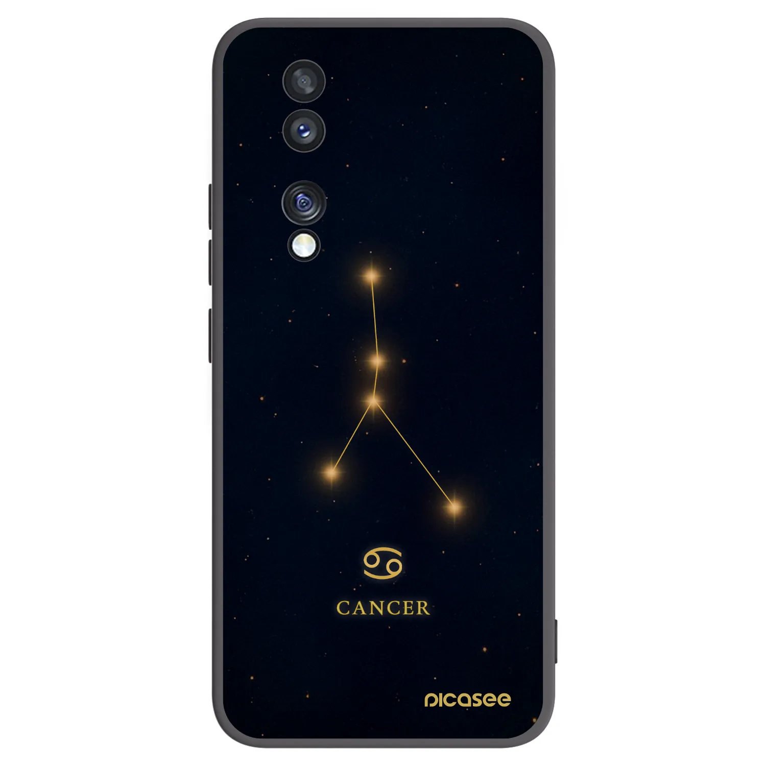Picasee fekete szilikon tok az alábbi mobiltelefonokra Honor 70 - CANCER