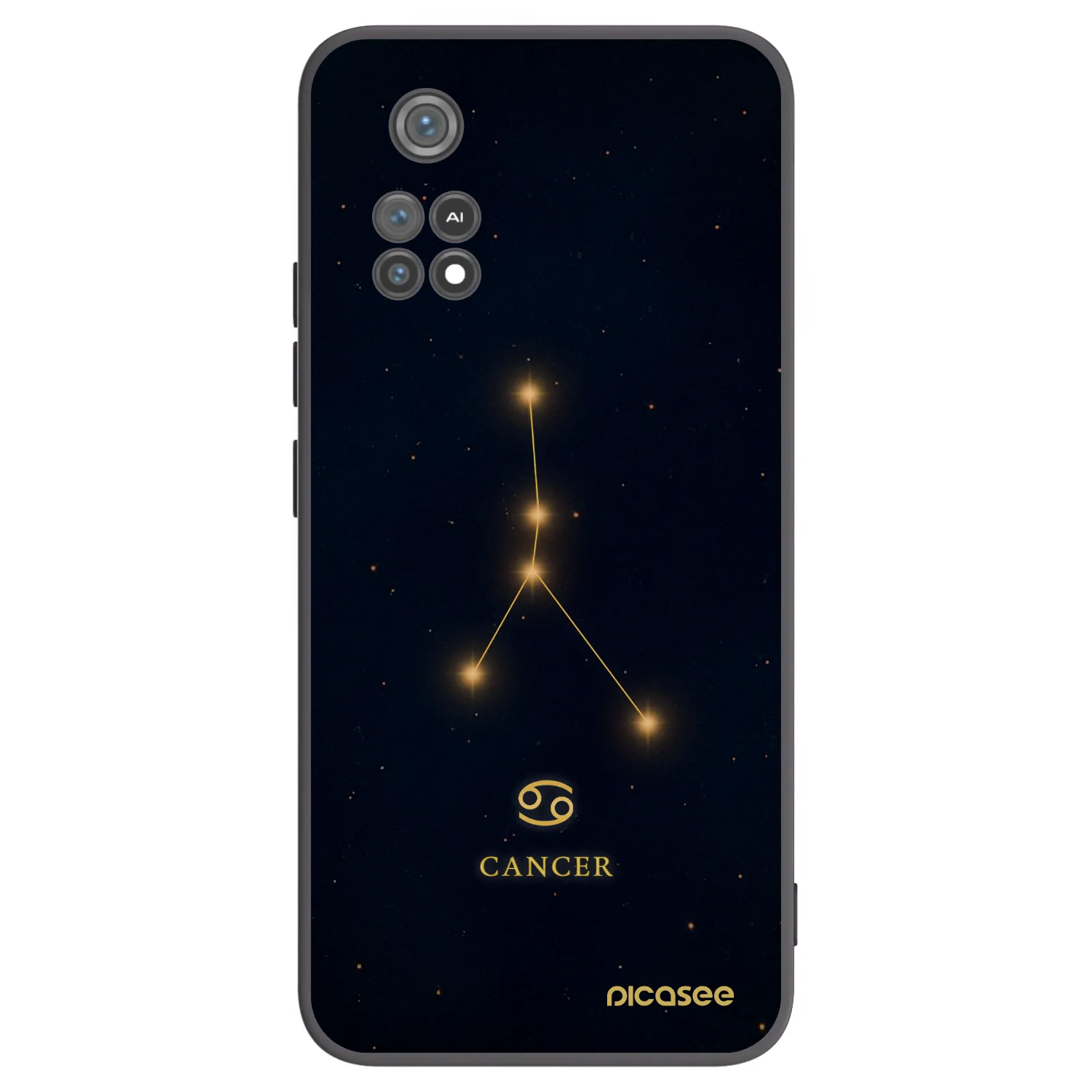 Picasee fekete szilikon tok az alábbi mobiltelefonokra Xiaomi Poco M4 Pro - CANCER