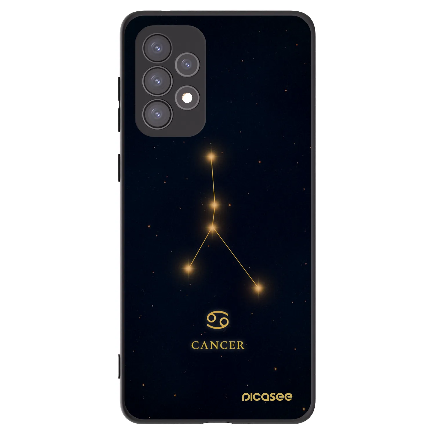 Picasee fekete szilikon tok az alábbi mobiltelefonokra Samsung Galaxy A73 5G - CANCER