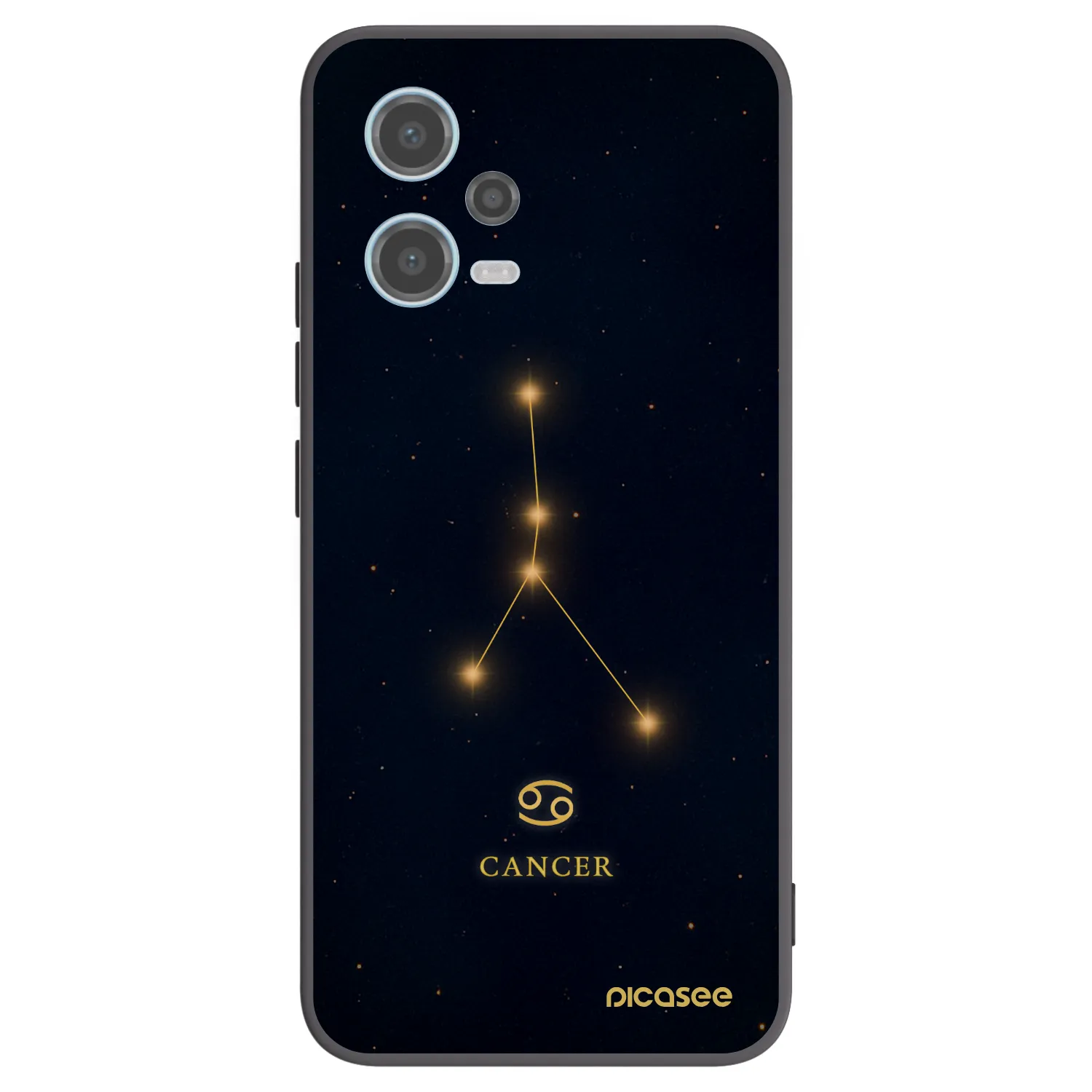 Picasee fekete szilikon tok az alábbi mobiltelefonokra Xiaomi Redmi Note 12 5G - CANCER