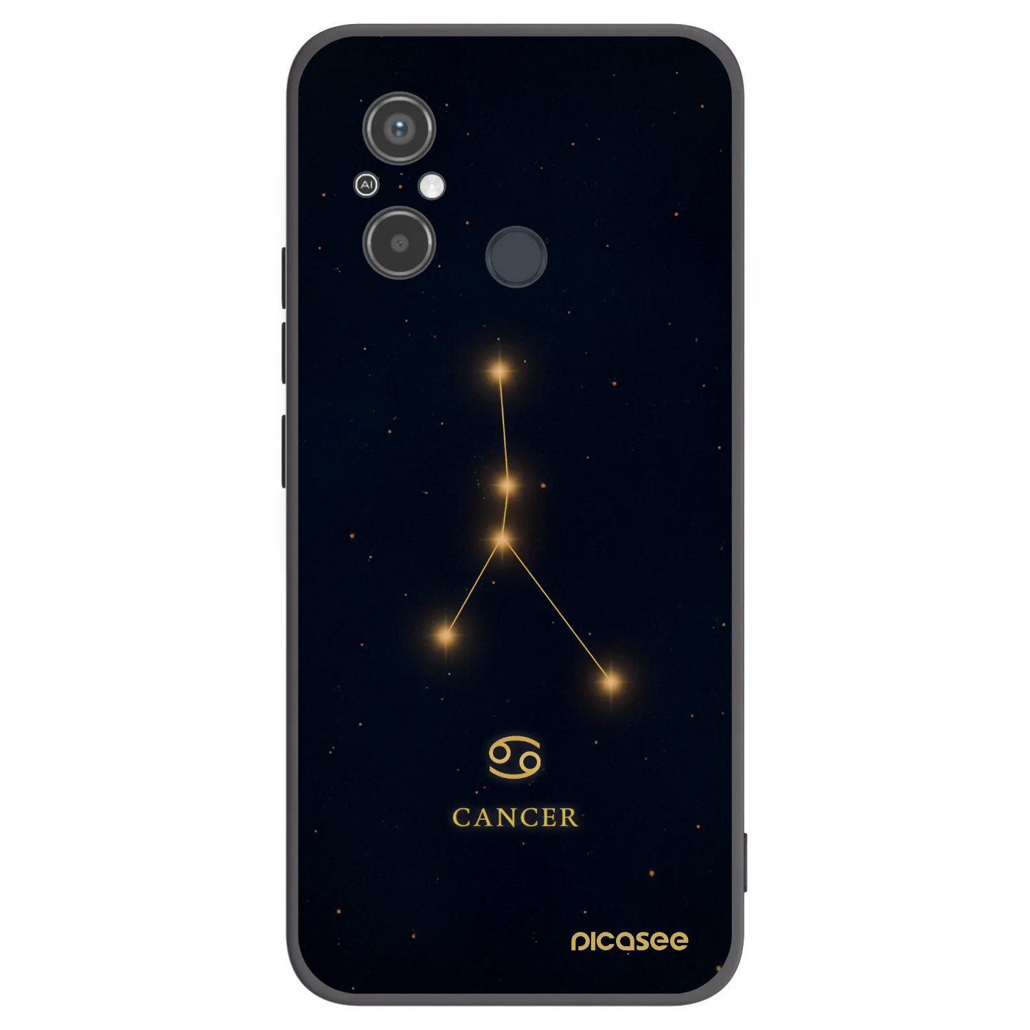 Picasee fekete szilikon tok az alábbi mobiltelefonokra Xiaomi Redmi 12C - CANCER