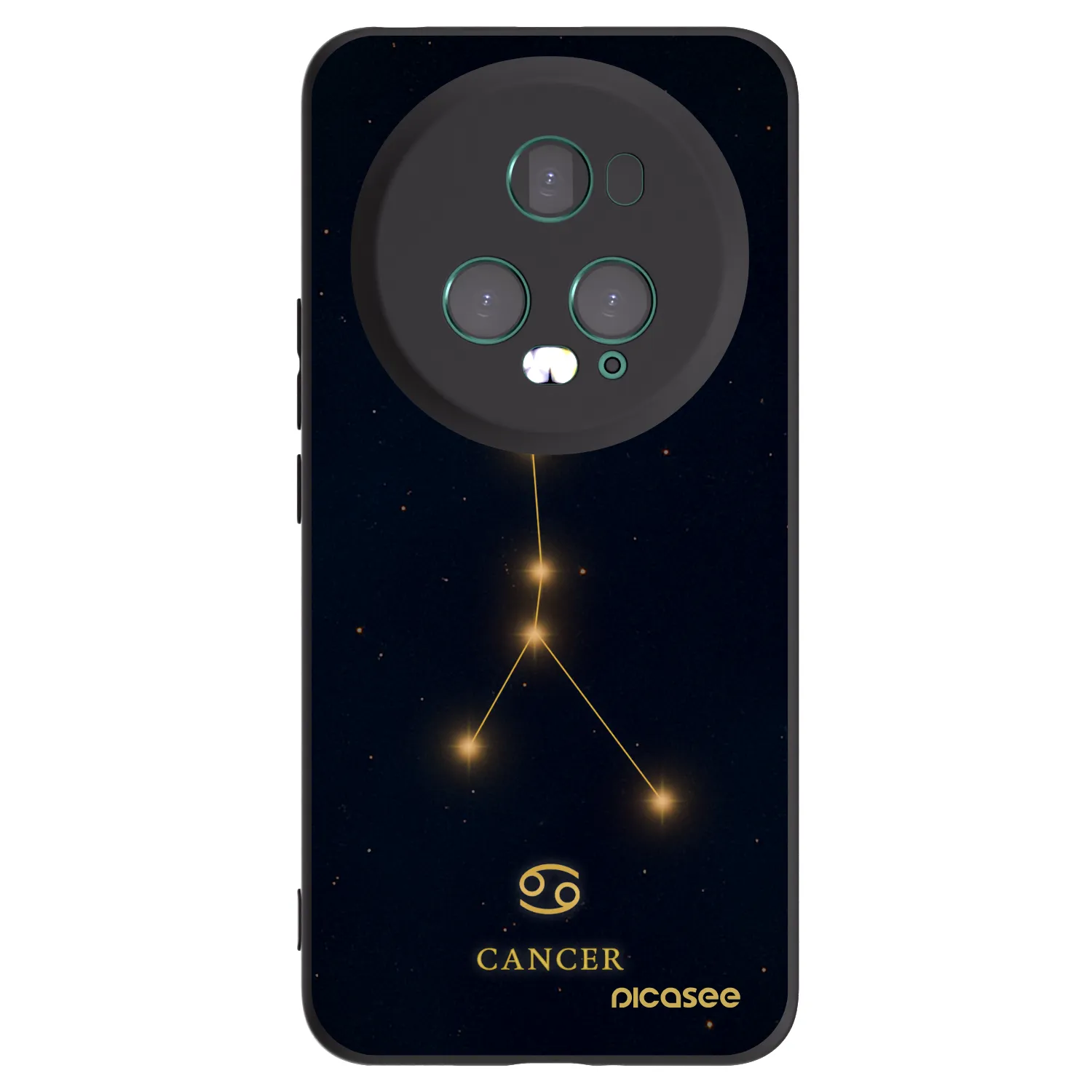 Picasee fekete szilikon tok az alábbi mobiltelefonokra Honor Magic5 Pro - CANCER