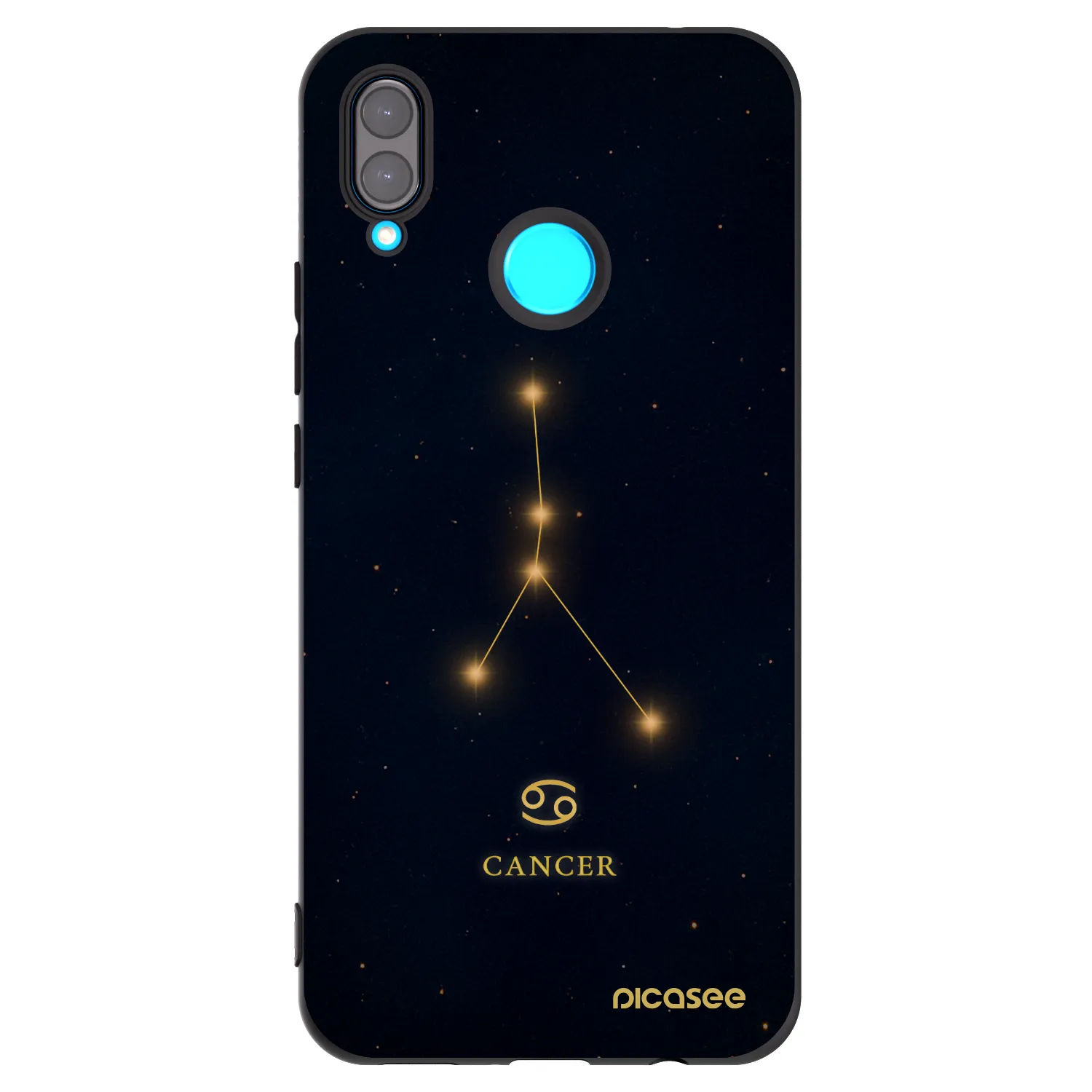Picasee fekete szilikon tok az alábbi mobiltelefonokra Huawei Nova 3i - CANCER
