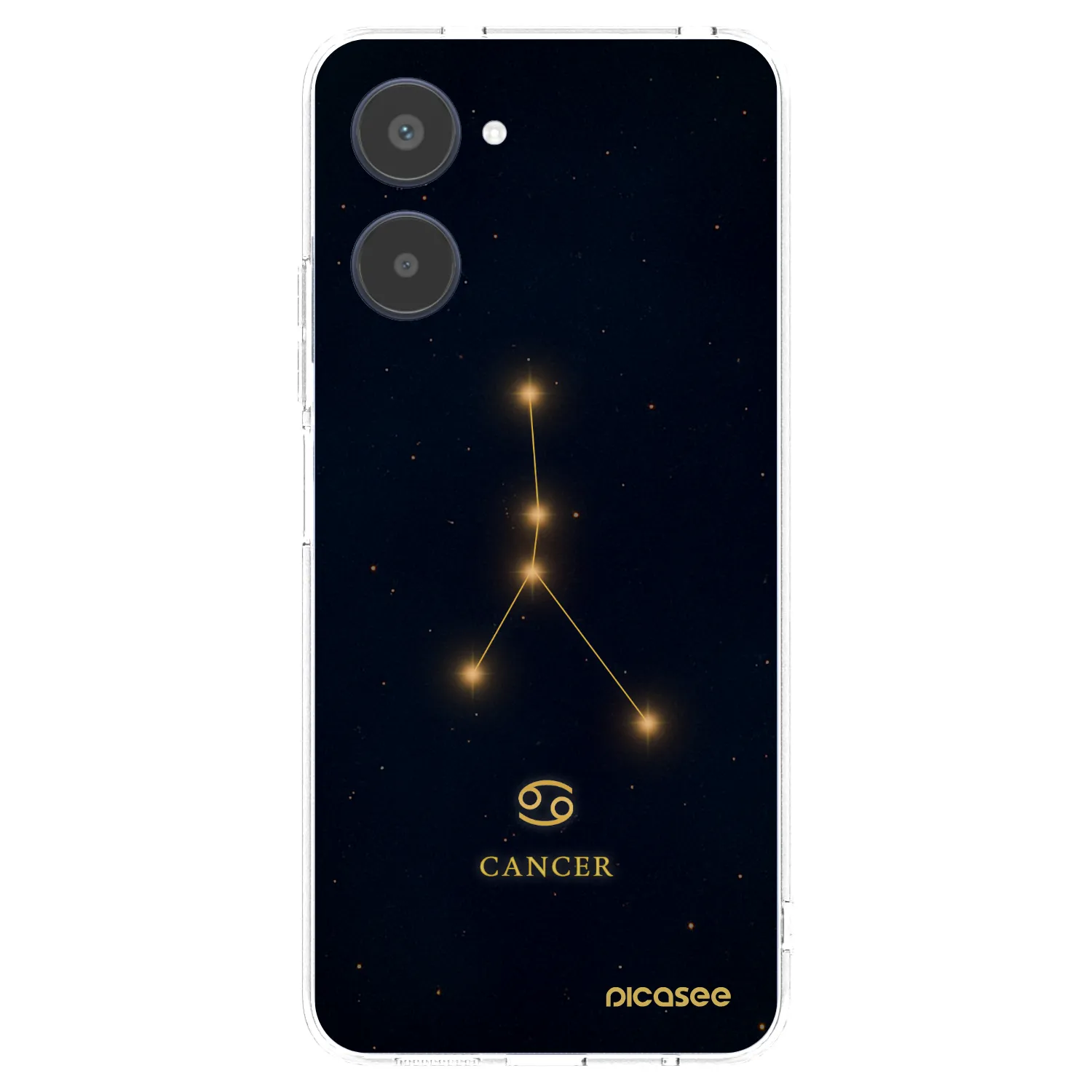 Picasee átlátszó szilikon tok az alábbi mobiltelefonokra Realme 10 4G - CANCER