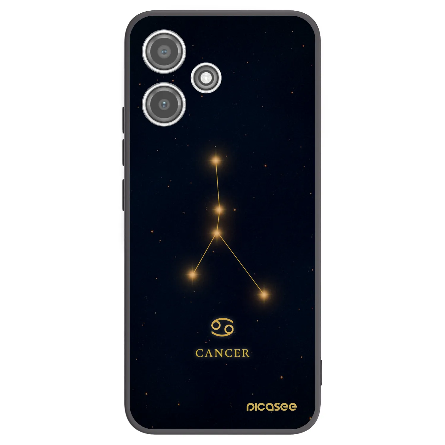 Picasee fekete szilikon tok az alábbi mobiltelefonokra Xiaomi Redmi 12 5G - CANCER