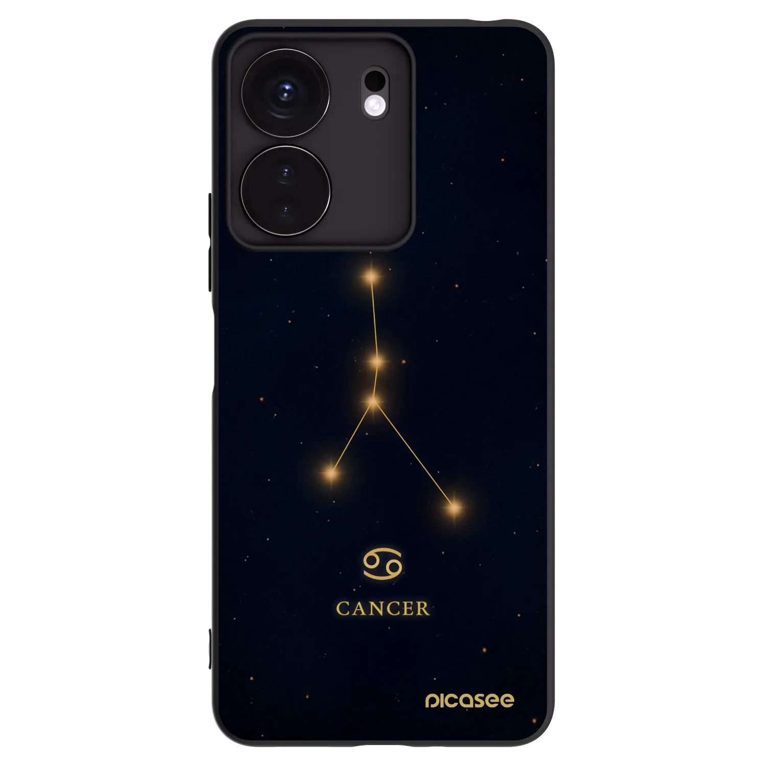 Picasee fekete szilikon tok az alábbi mobiltelefonokra Xiaomi Redmi 13C 4G - CANCER