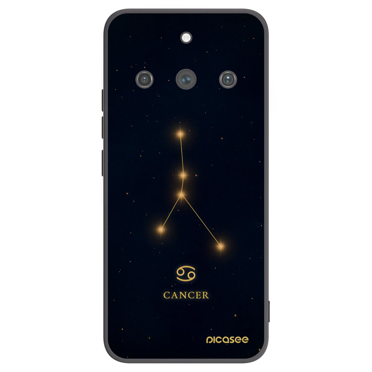 Picasee fekete szilikon tok az alábbi mobiltelefonokra Realme 11 Pro+ - CANCER