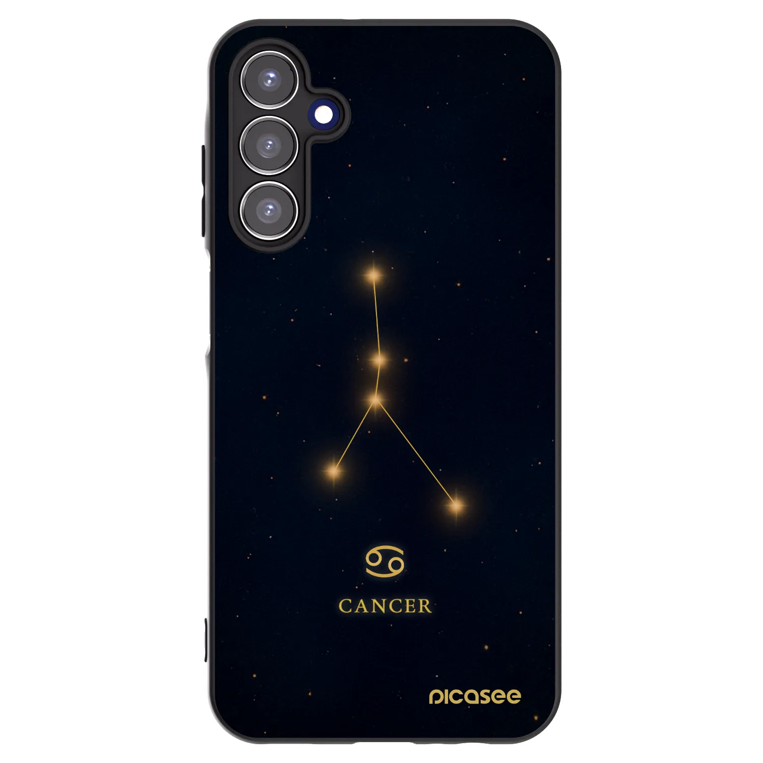 Picasee fekete szilikon tok az alábbi mobiltelefonokra Samsung Galaxy A15 A156B 5G - CANCER