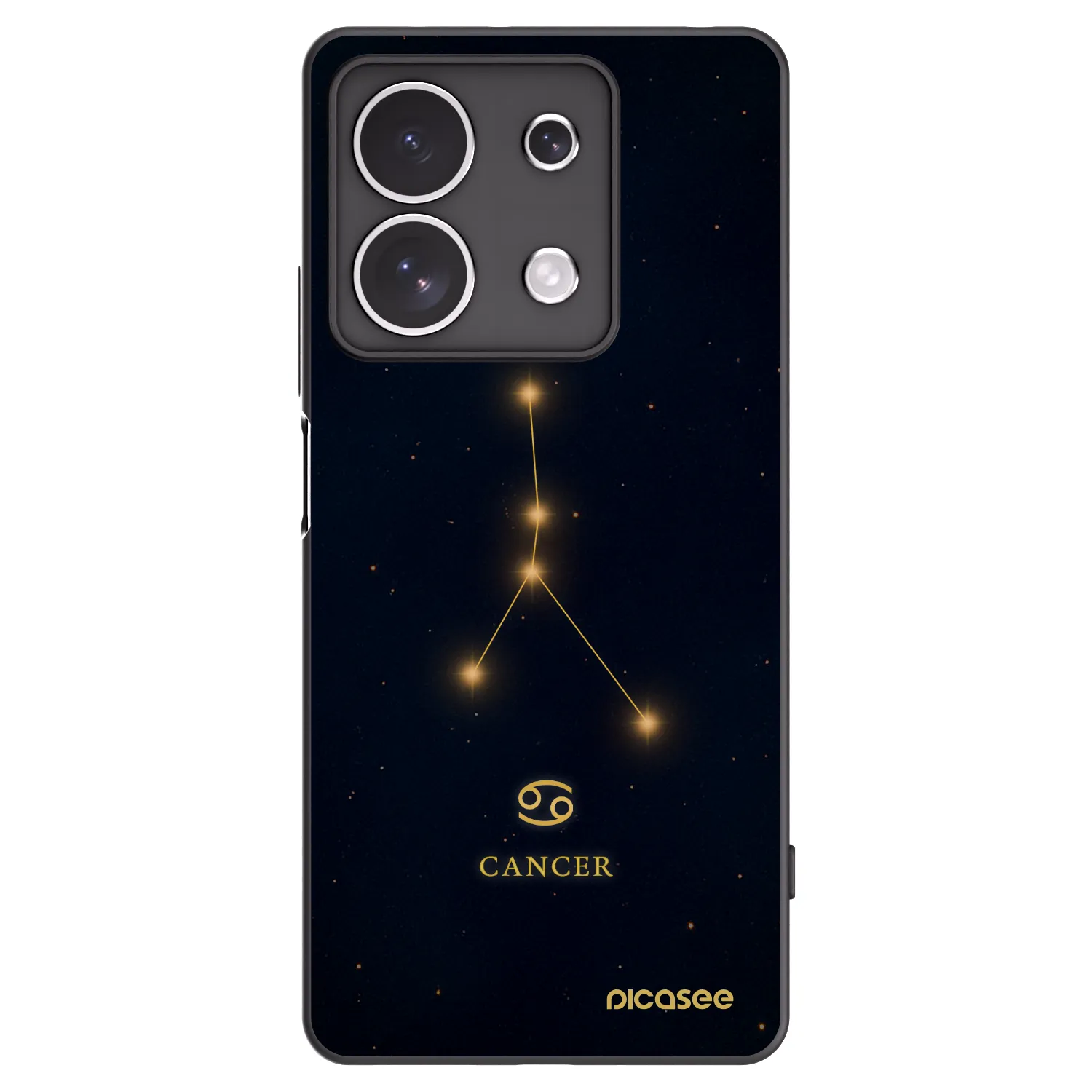 Picasee fekete szilikon tok az alábbi mobiltelefonokra Xiaomi Redmi Note 13 4G - CANCER
