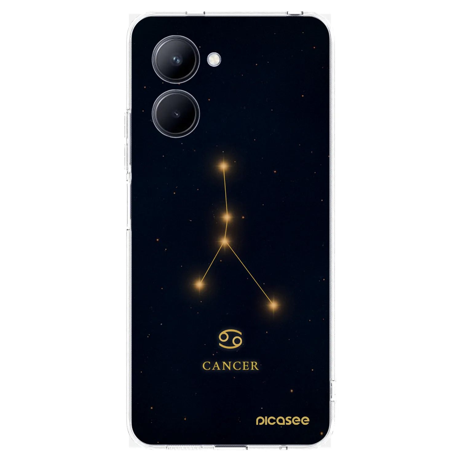 Picasee átlátszó szilikon tok az alábbi mobiltelefonokra Realme C33 (2023) - CANCER