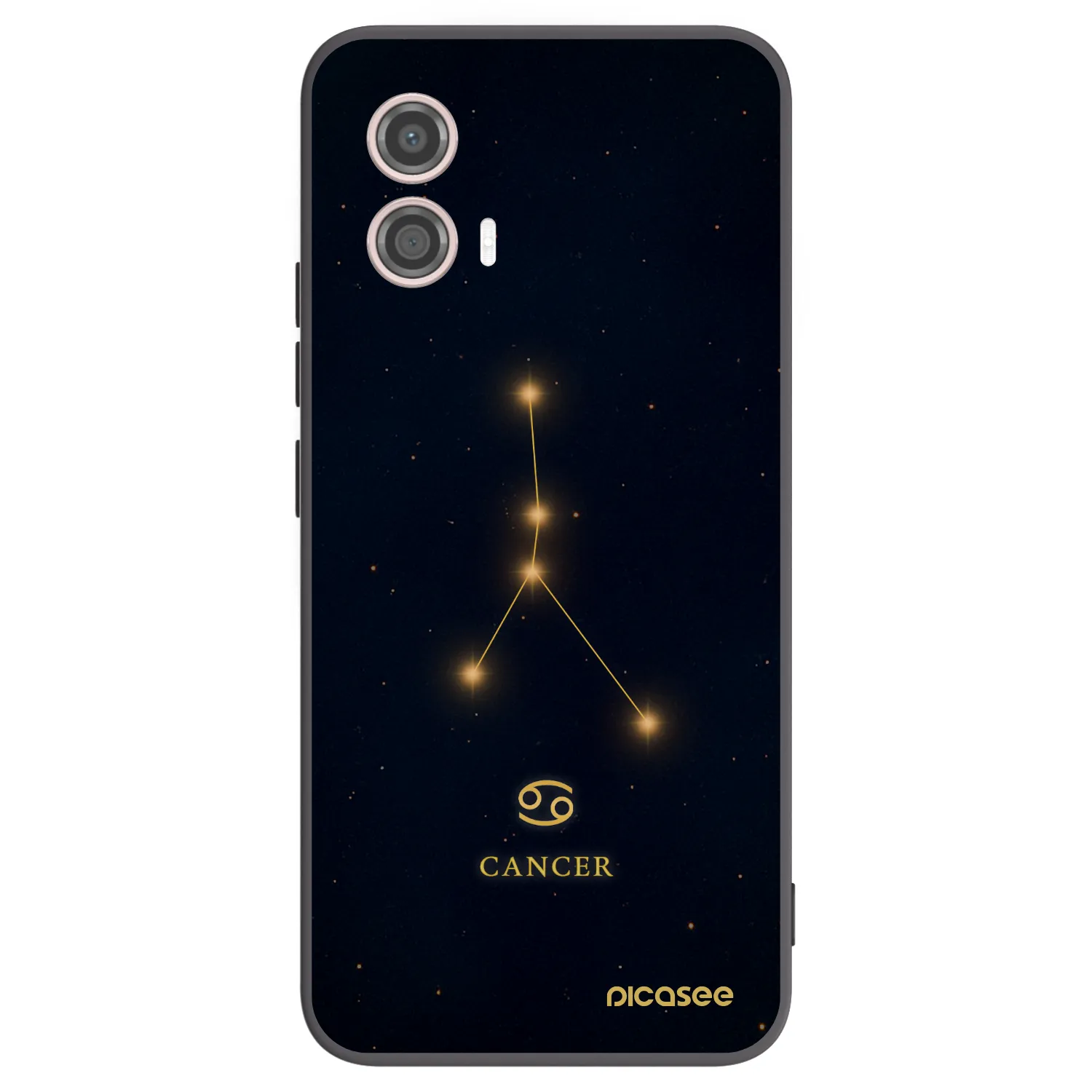 Picasee fekete szilikon tok az alábbi mobiltelefonokra Motorola Moto G53 5G - CANCER