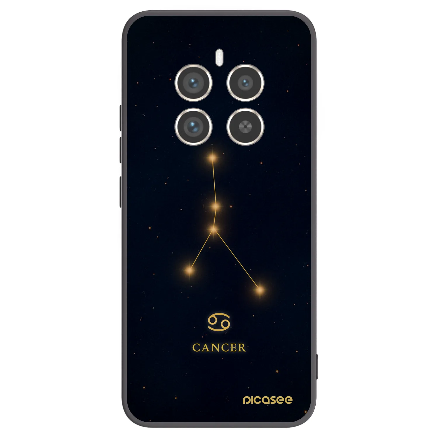 Picasee fekete szilikon tok az alábbi mobiltelefonokra Realme 12 Pro 5G - CANCER