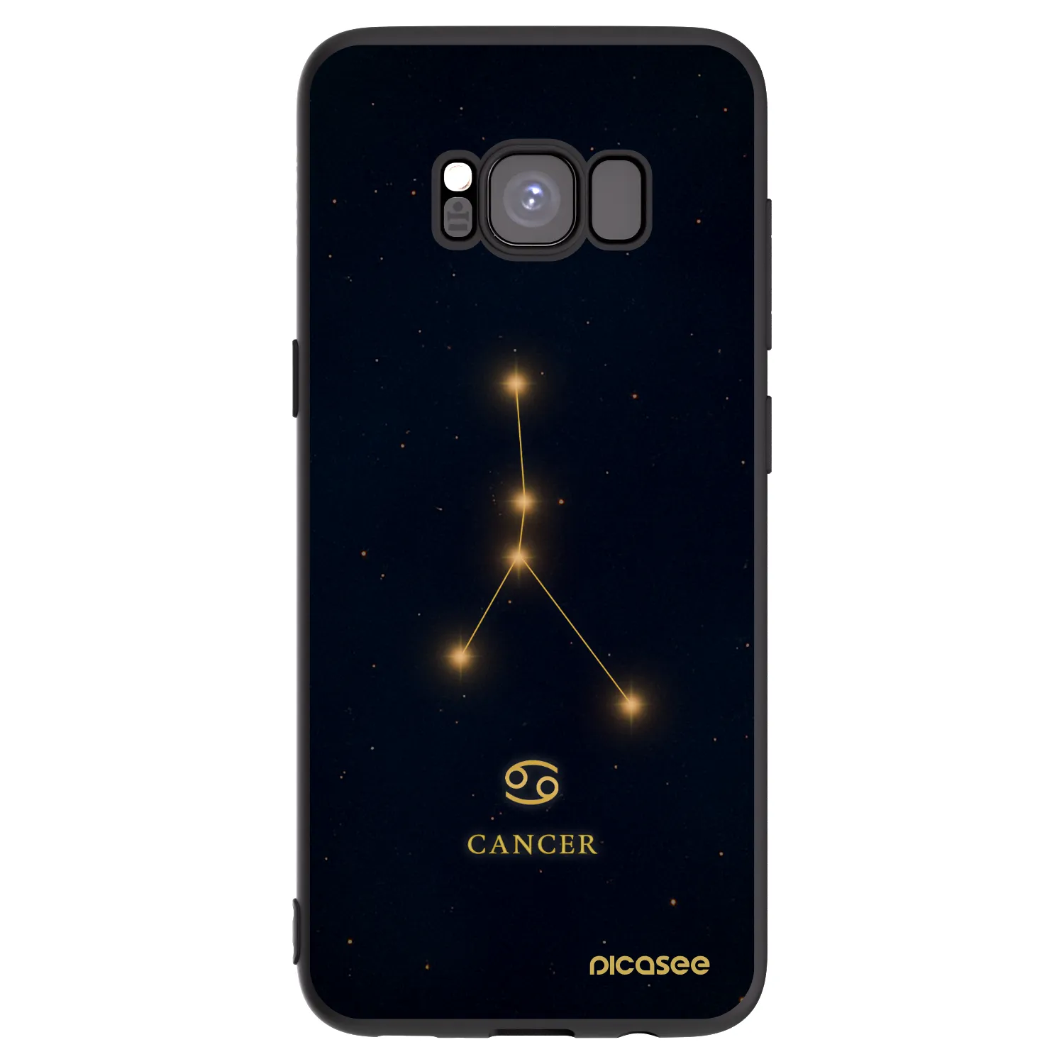 Picasee fekete szilikon tok az alábbi mobiltelefonokra Samsung Galaxy S8 G950F - CANCER