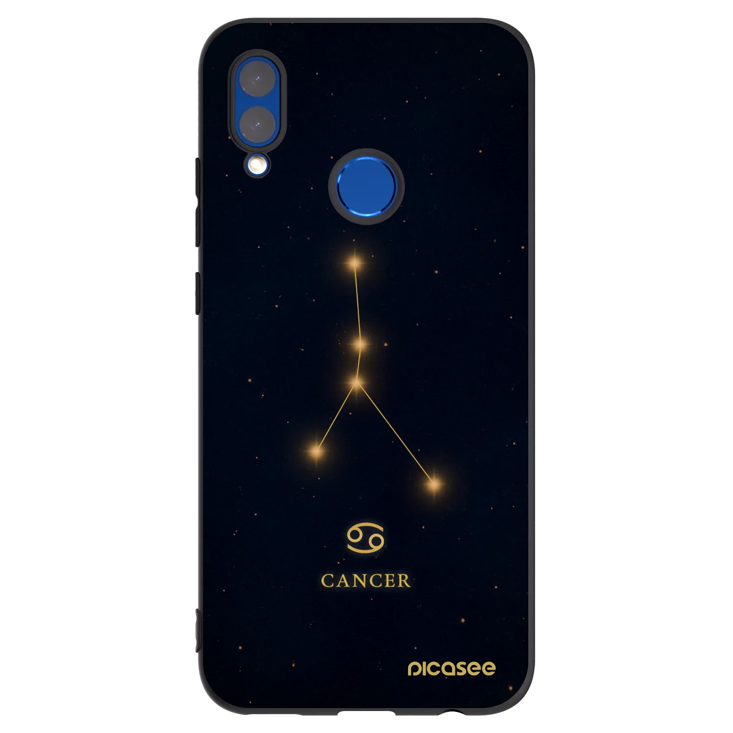 Picasee fekete szilikon tok az alábbi mobiltelefonokra Honor 10 Lite - CANCER