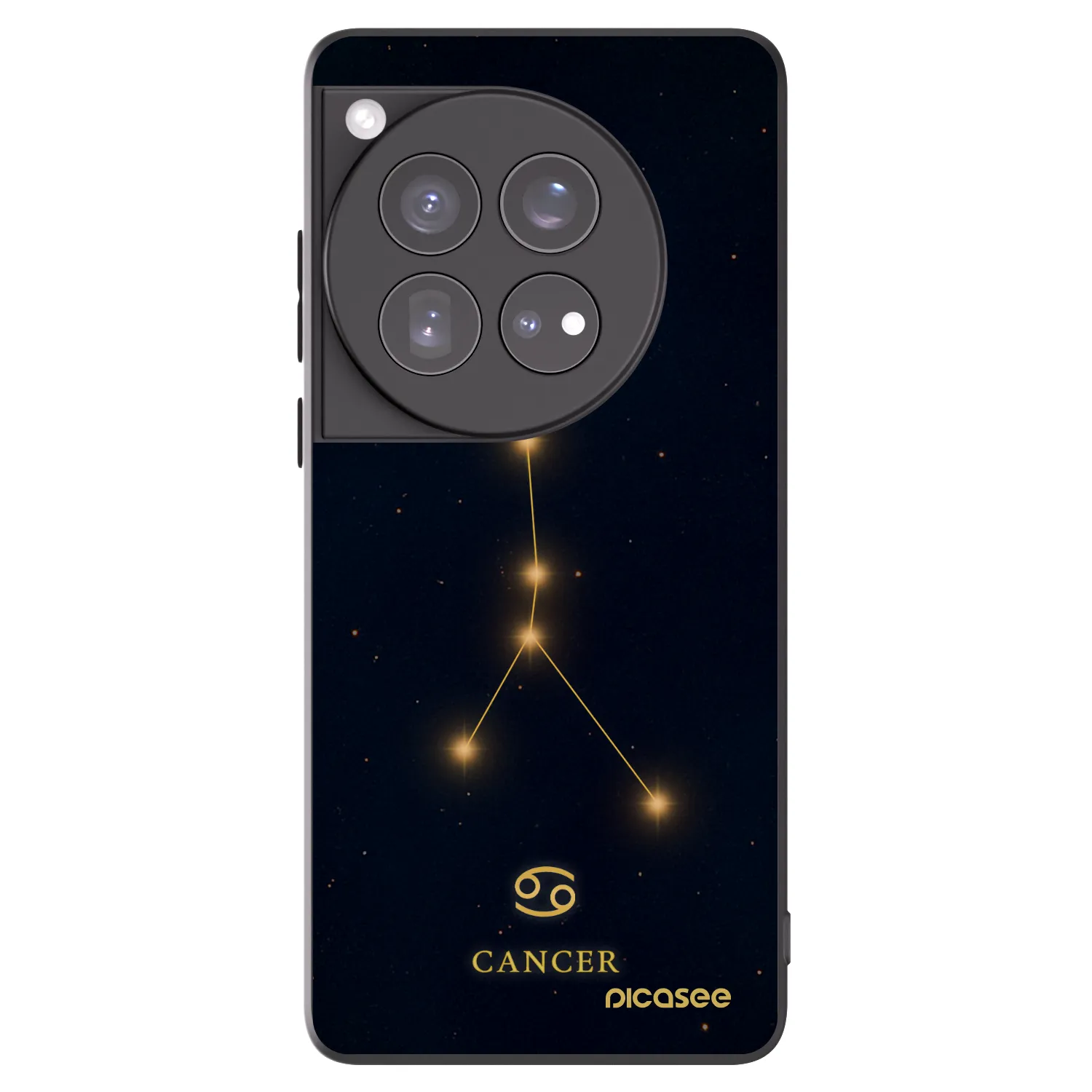 Picasee fekete szilikon tok az alábbi mobiltelefonokra OnePlus 12 5G - CANCER