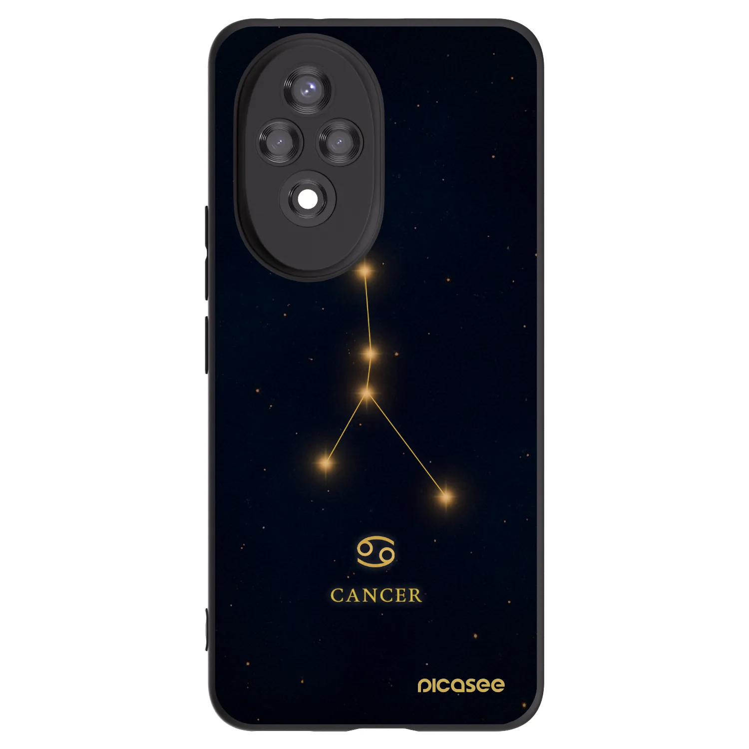Picasee fekete szilikon tok az alábbi mobiltelefonokra Honor 200 Pro 5G - CANCER