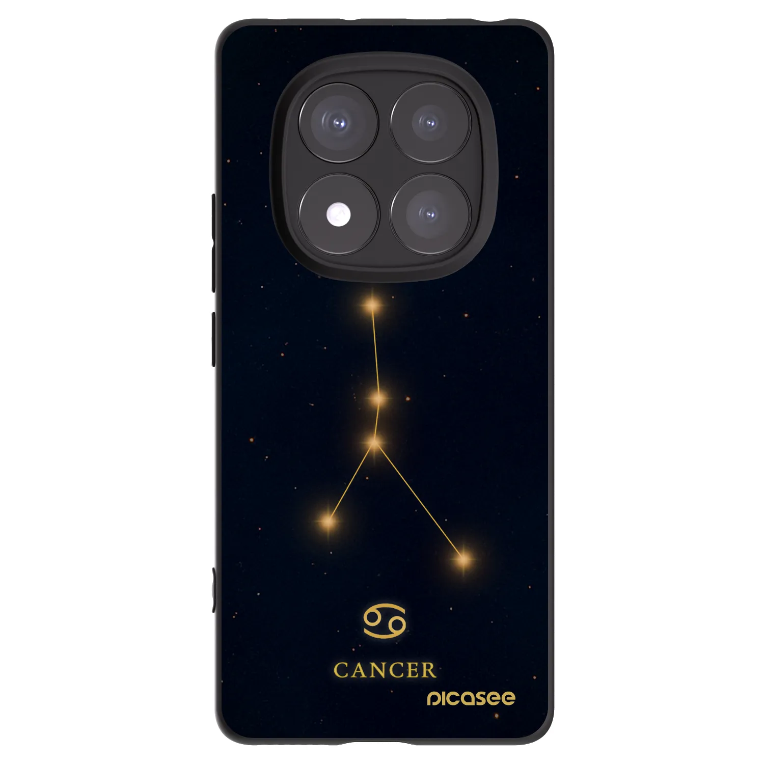 Picasee fekete szilikon tok az alábbi mobiltelefonokra Xiaomi Redmi Note 14 Pro+ 5G - CANCER