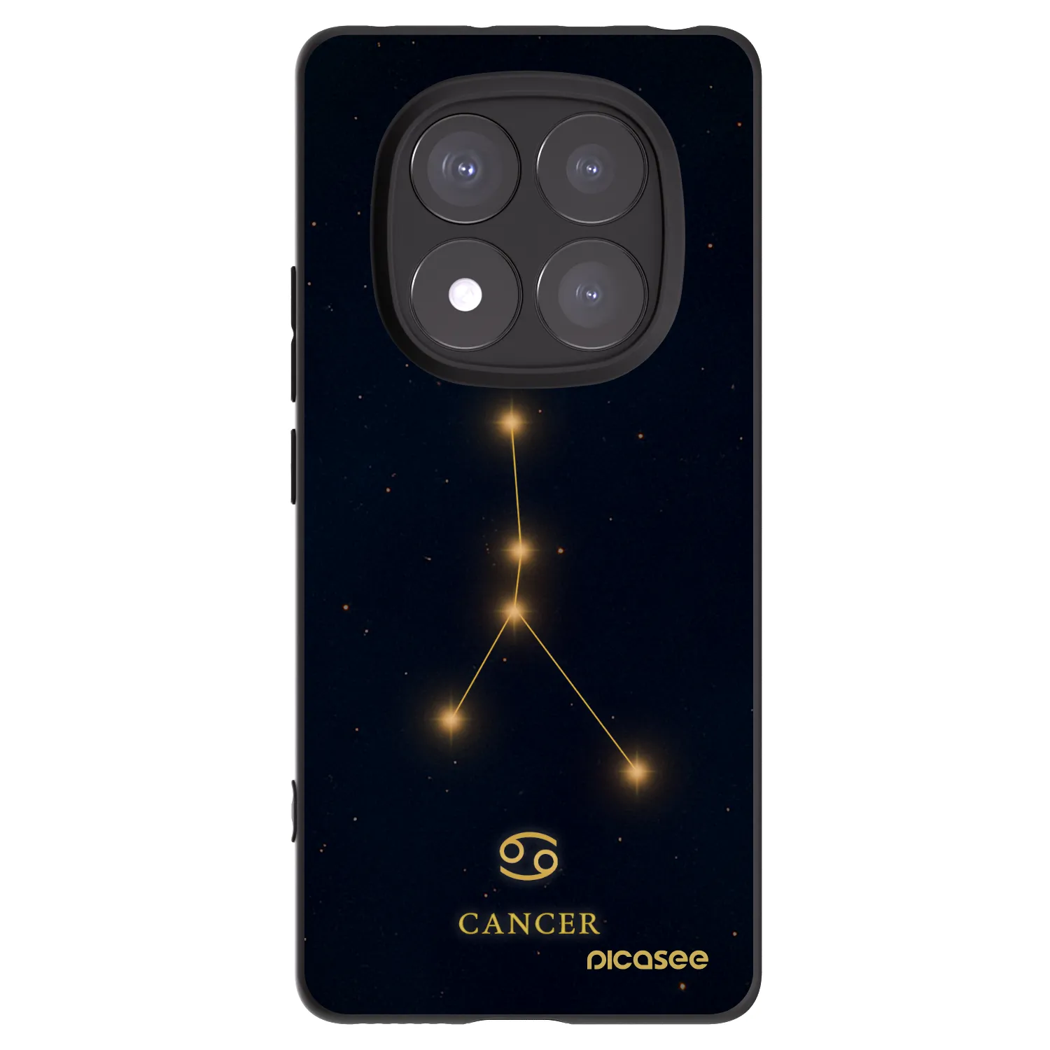 Picasee fekete szilikon tok az alábbi mobiltelefonokra Xiaomi Redmi Note 14 Pro 5G - CANCER