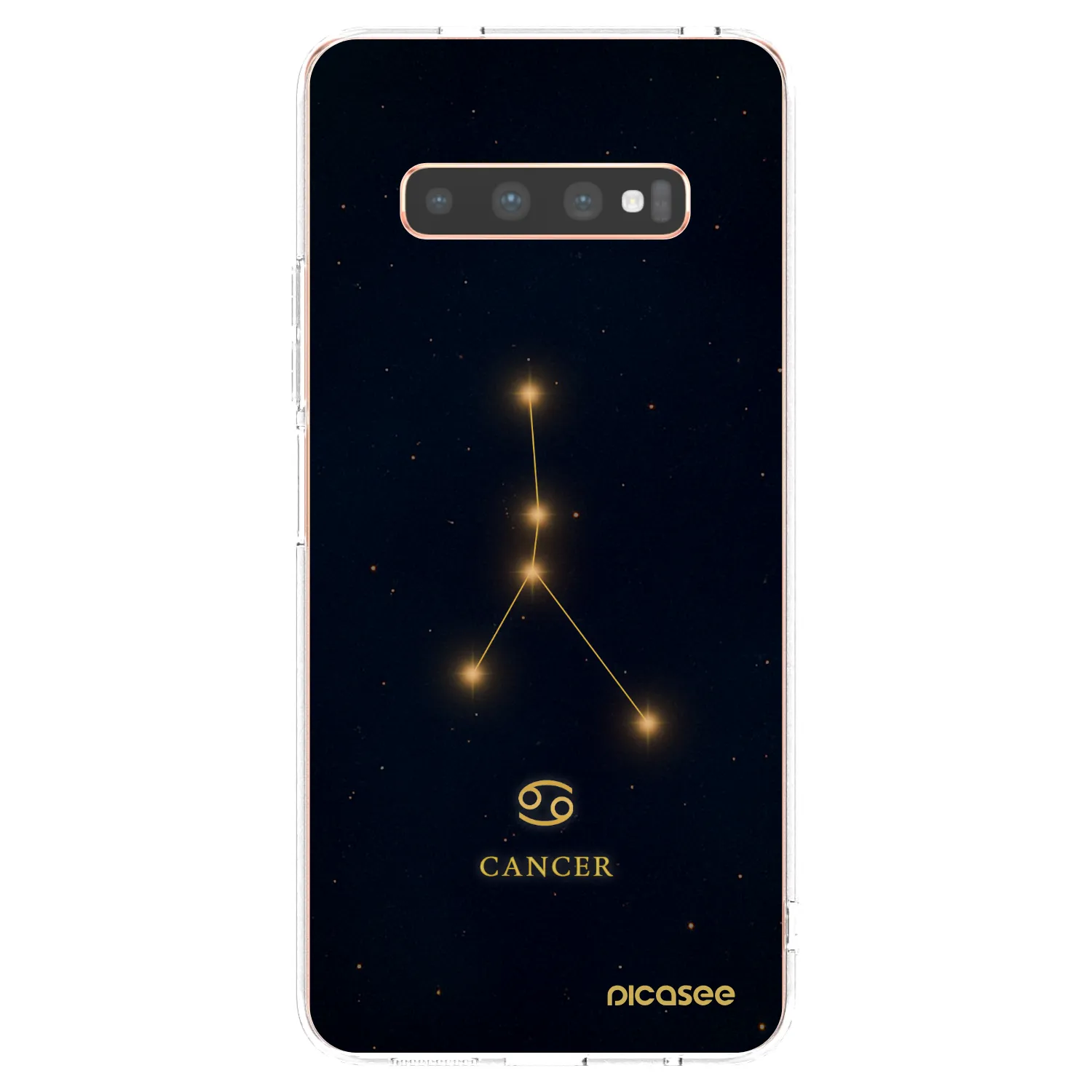Picasee átlátszó szilikon tok az alábbi mobiltelefonokra Samsung Galaxy S10 Plus G975 - CANCER