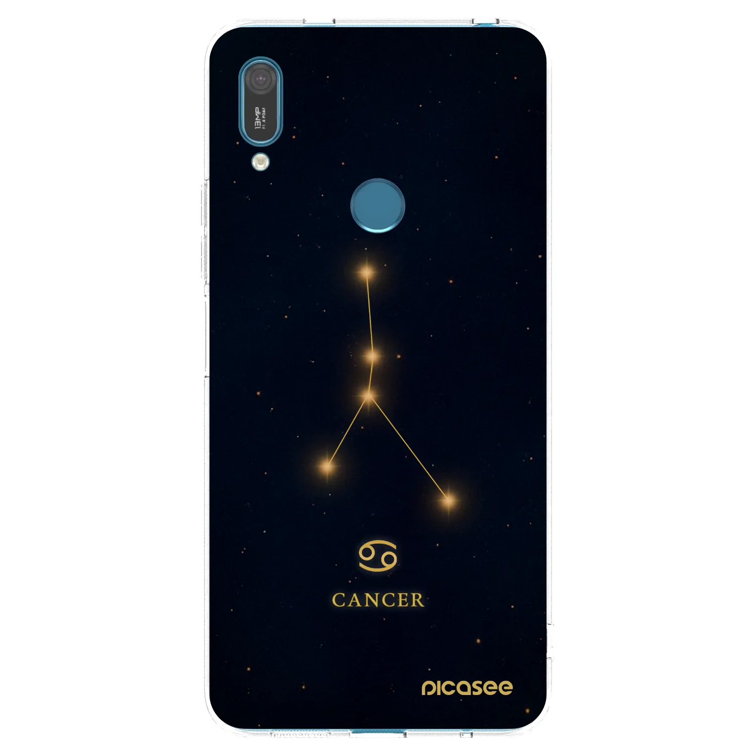 Picasee átlátszó szilikon tok az alábbi mobiltelefonokra Huawei Y7 2019 - CANCER