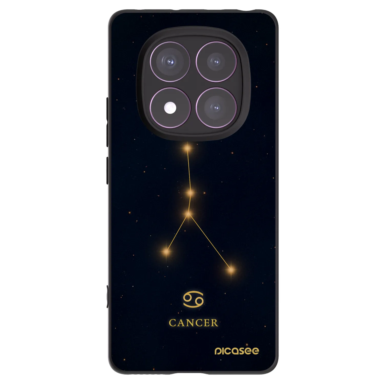 Picasee fekete szilikon tok az alábbi mobiltelefonokra Xiaomi Redmi Note 14 Pro 4G - CANCER