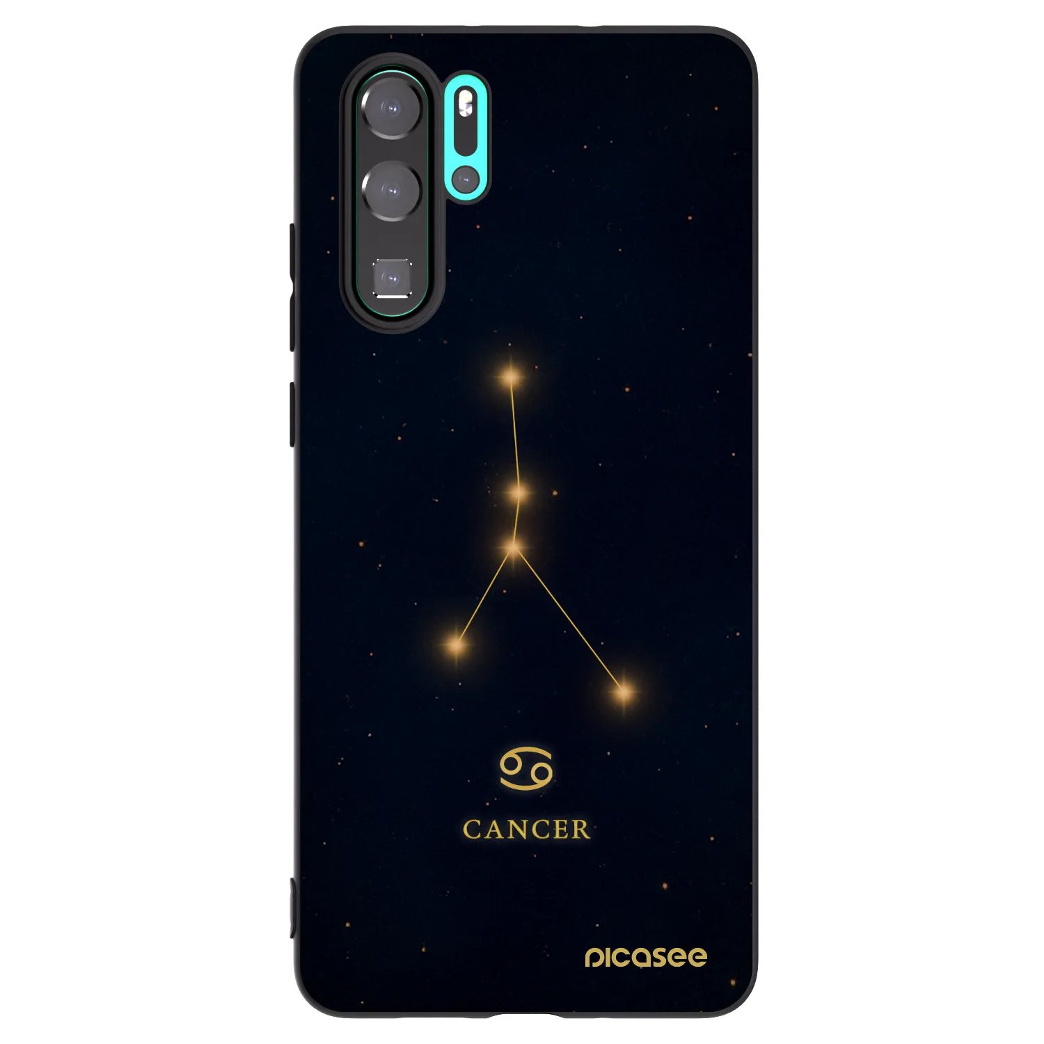 Picasee fekete szilikon tok az alábbi mobiltelefonokra Huawei P30 Pro - CANCER