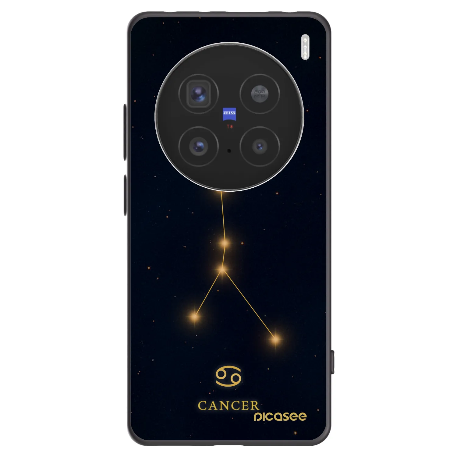 Picasee fekete szilikon tok az alábbi mobiltelefonokra Vivo X200 Pro - CANCER