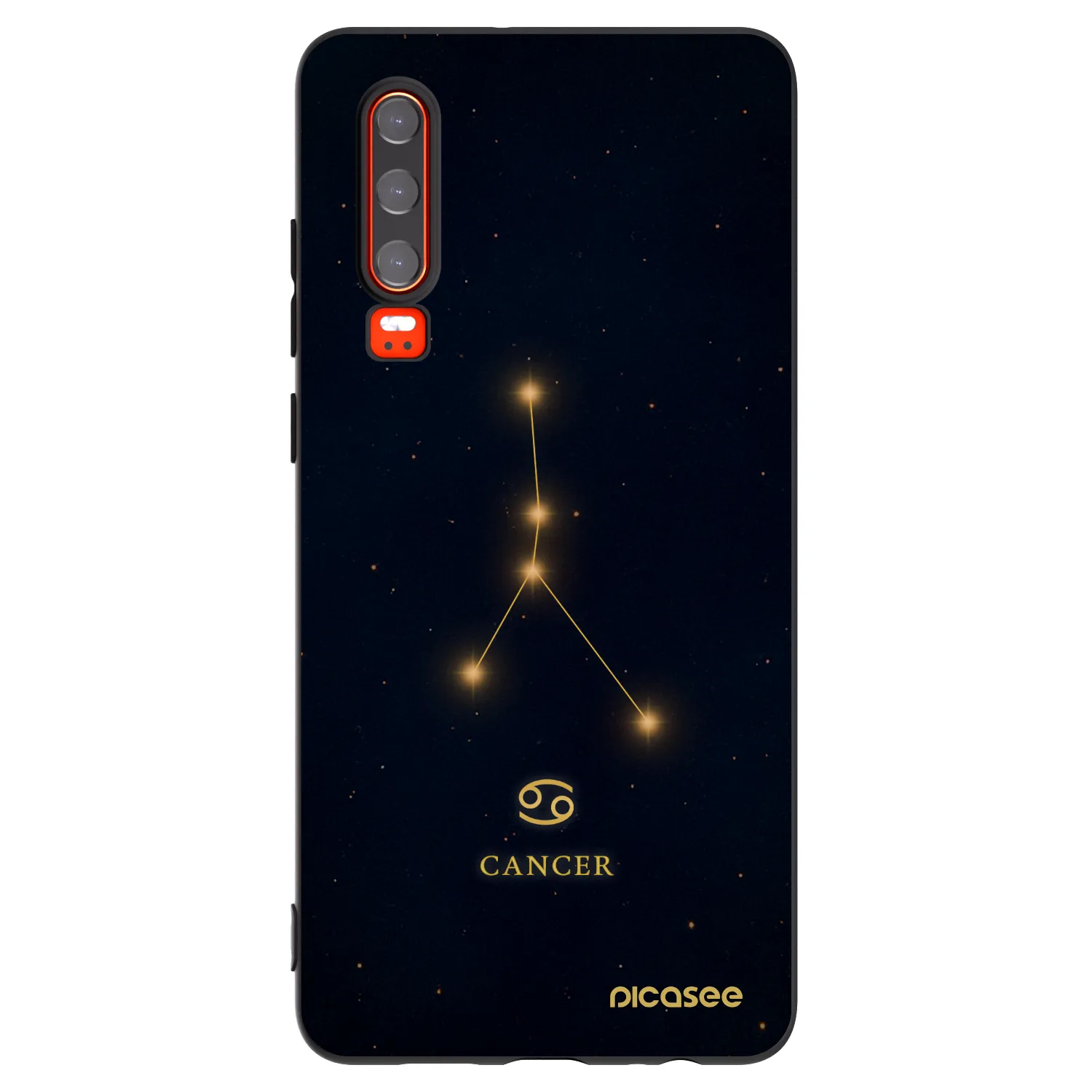 Picasee fekete szilikon tok az alábbi mobiltelefonokra Huawei P30 - CANCER