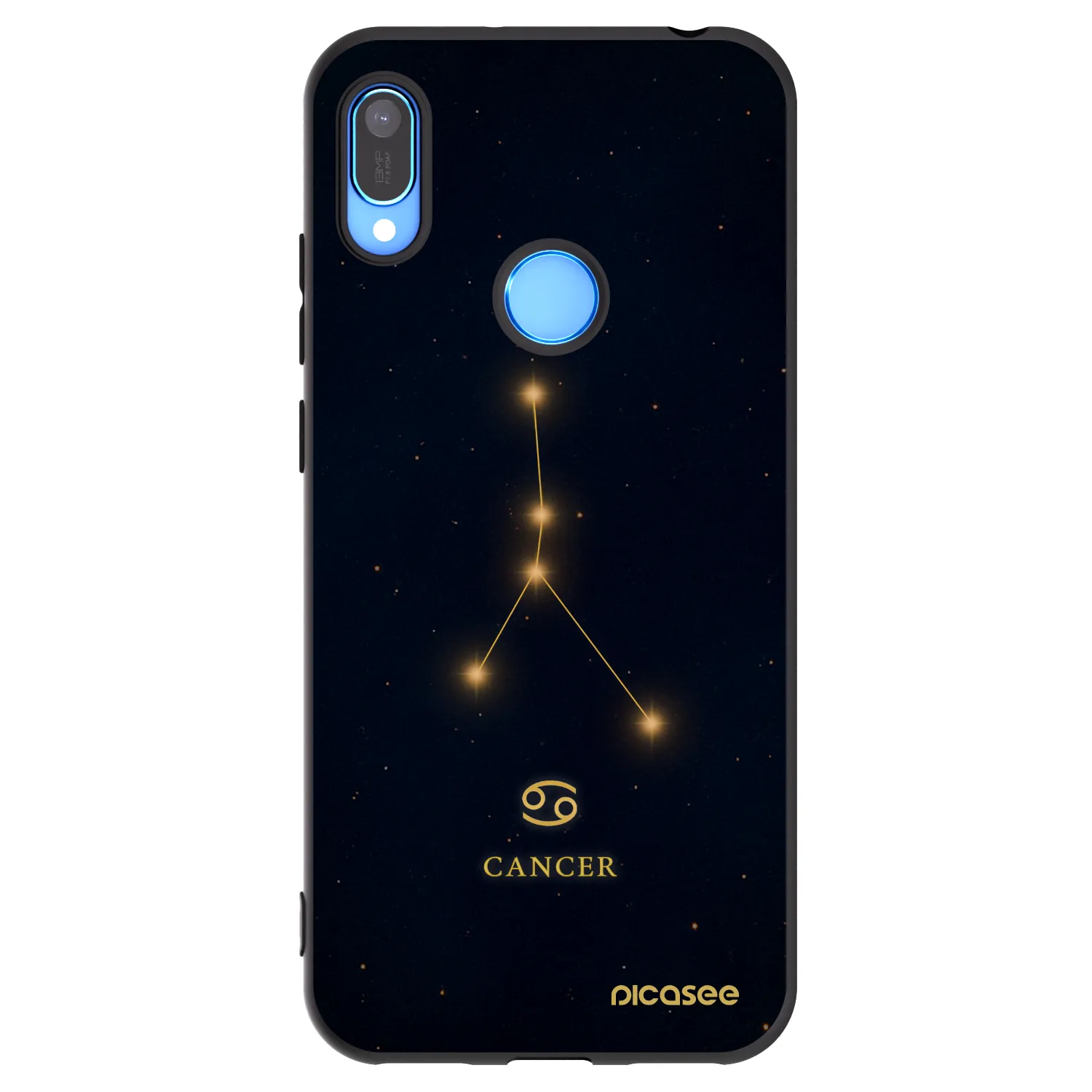 Picasee fekete szilikon tok az alábbi mobiltelefonokra Huawei Y6 2019 - CANCER