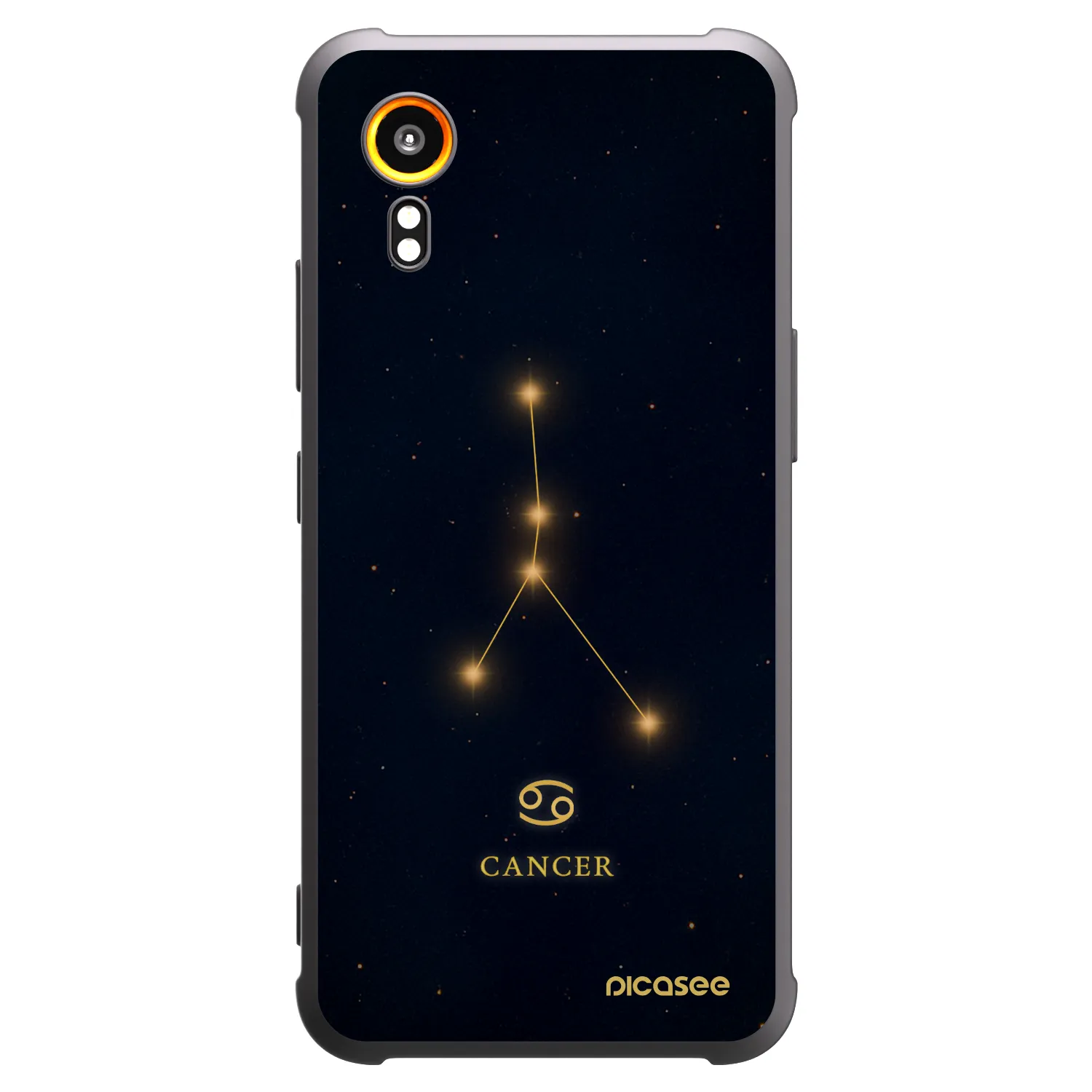 Picasee fekete szilikon tok az alábbi mobiltelefonokra Samsung Galaxy Xcover 7 - CANCER