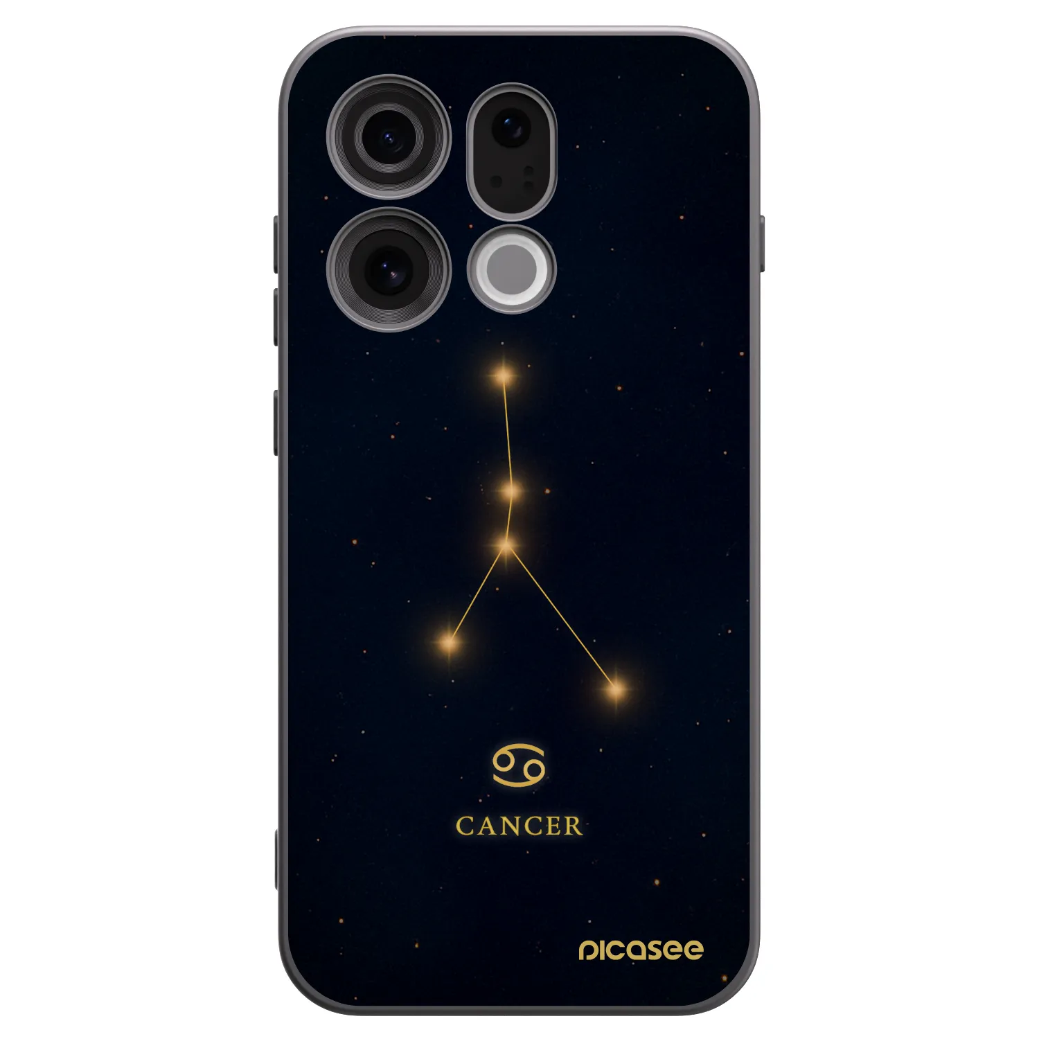 Picasee fekete szilikon tok az alábbi mobiltelefonokra OPPO Find X9 - CANCER