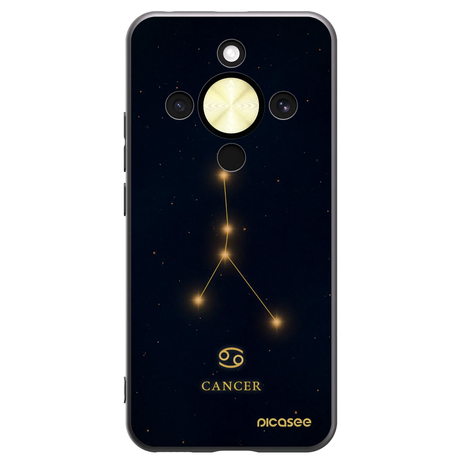 Picasee fekete szilikon tok az alábbi mobiltelefonokra Honor Magic8 Lite 5G - CANCER