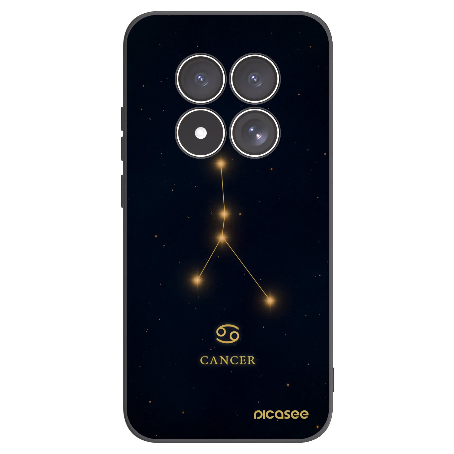 Picasee fekete szilikon tok az alábbi mobiltelefonokra Xiaomi Redmi Note 15 Pro 5G - CANCER