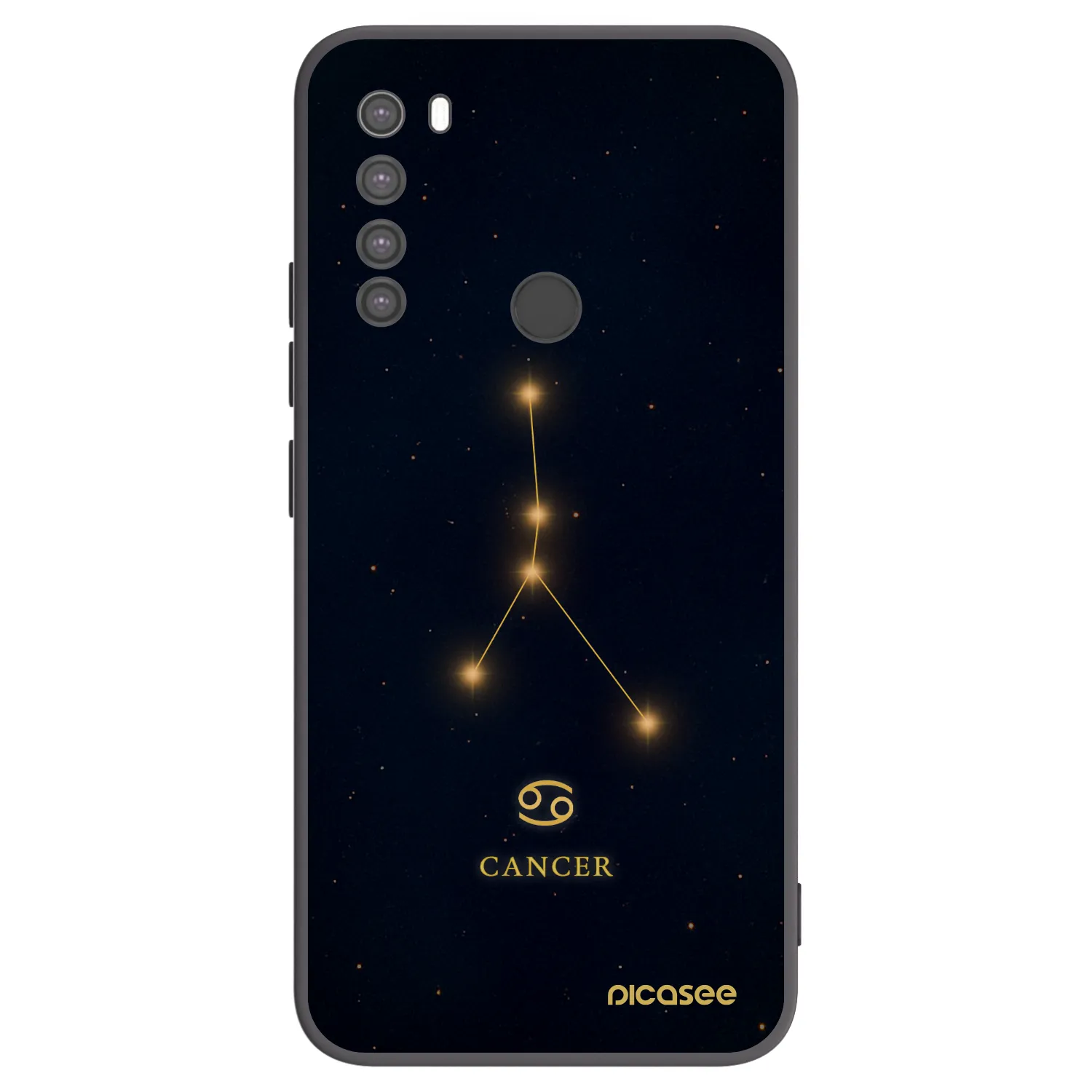 Picasee fekete szilikon tok az alábbi mobiltelefonokra Xiaomi Redmi Note 8 - CANCER