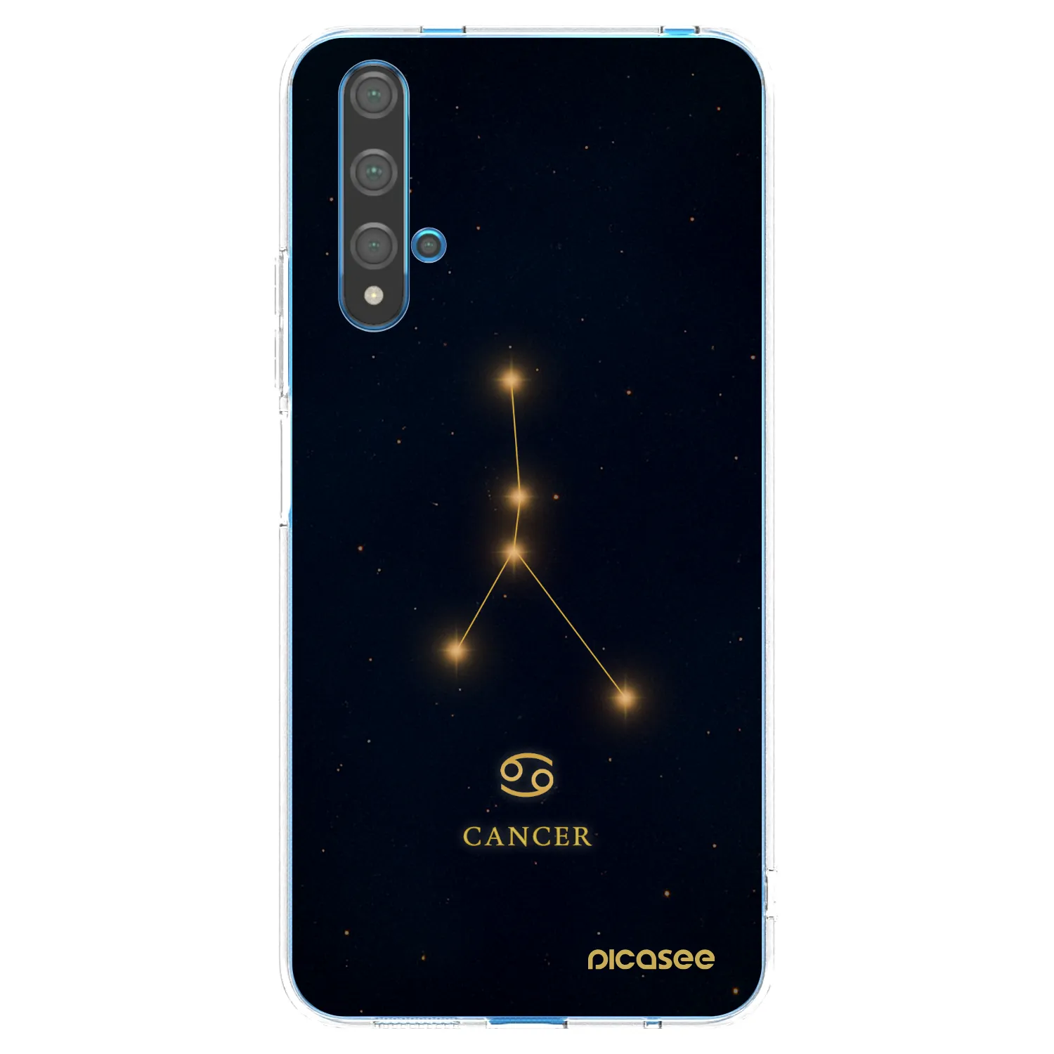 Picasee átlátszó szilikon tok az alábbi mobiltelefonokra Huawei Nova 5T - CANCER