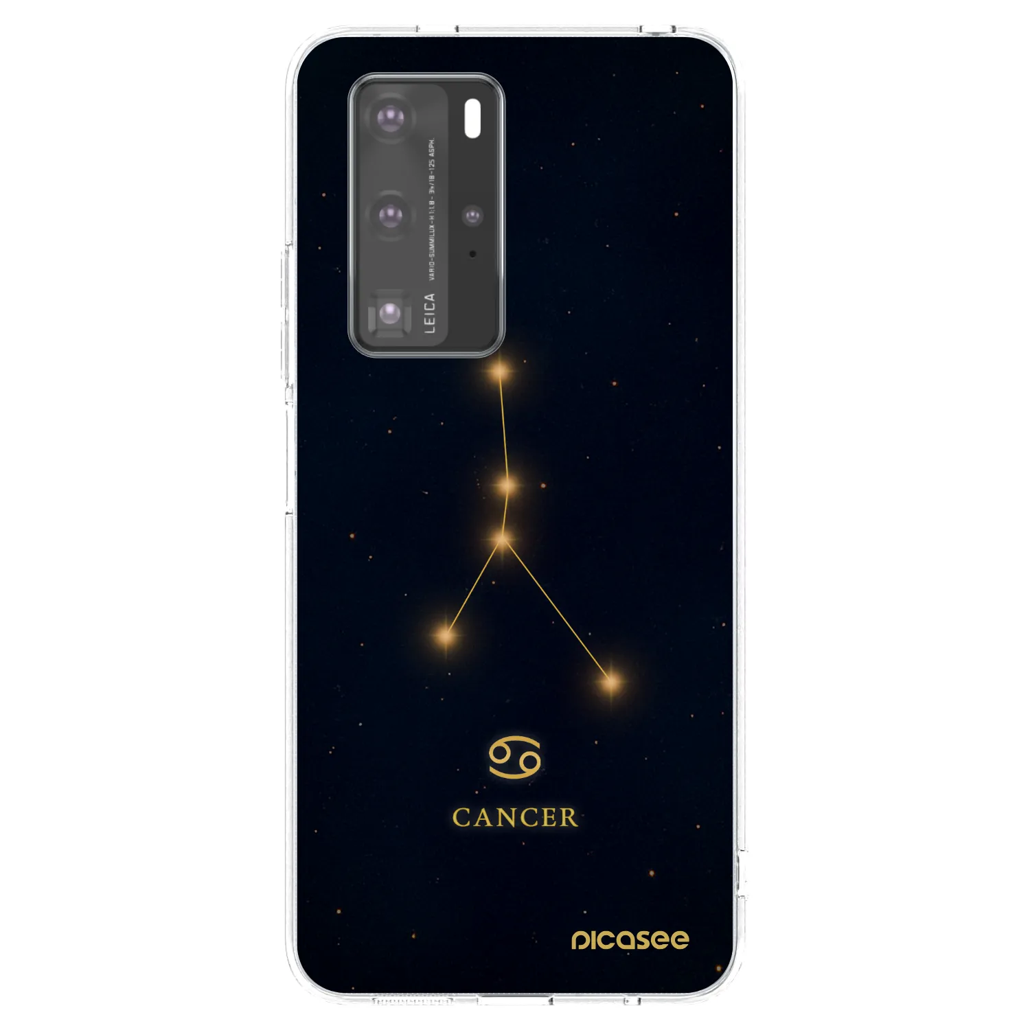 Picasee átlátszó szilikon tok az alábbi mobiltelefonokra Huawei P40 Pro - CANCER