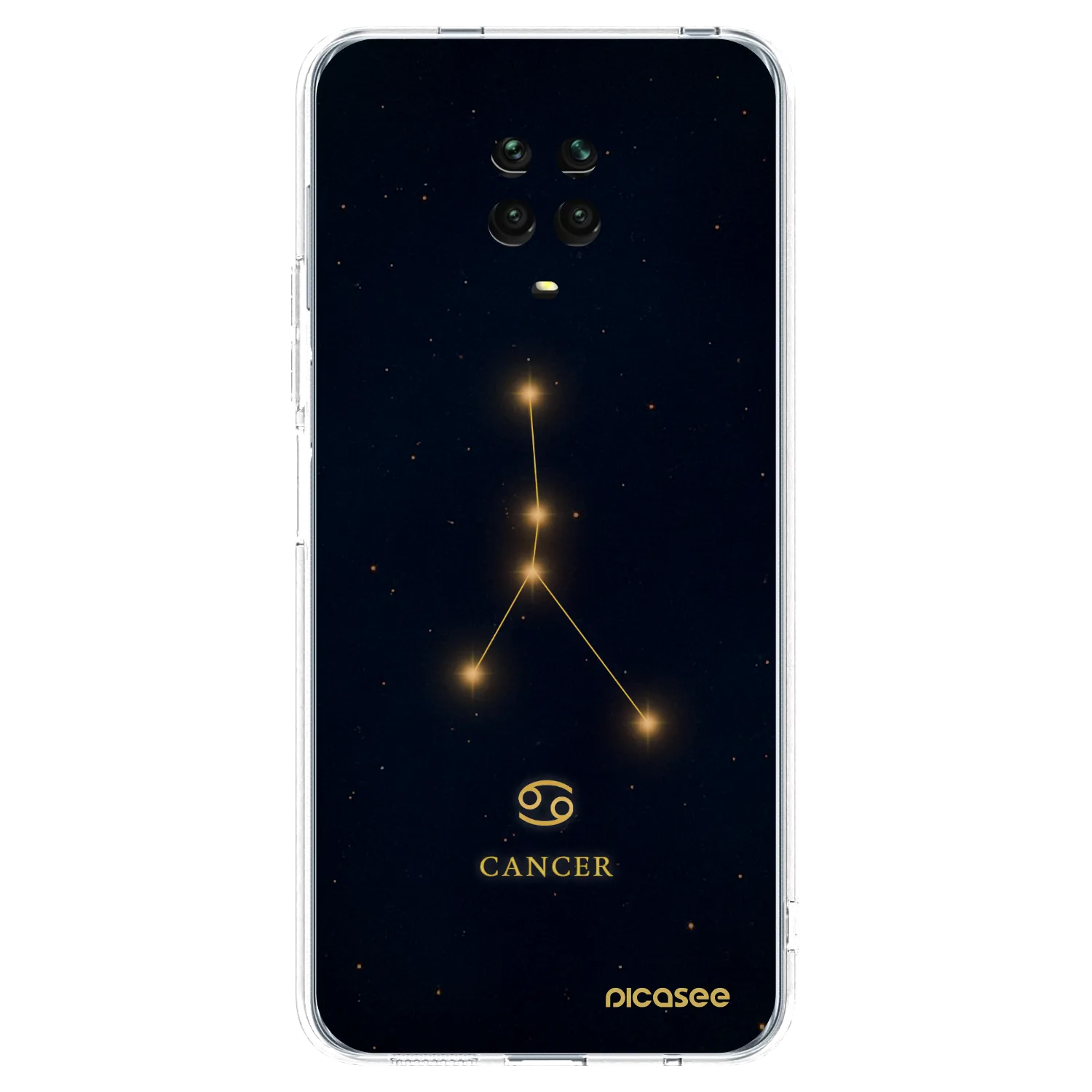 Picasee átlátszó szilikon tok az alábbi mobiltelefonokra Xiaomi Redmi Note 9 Pro - CANCER